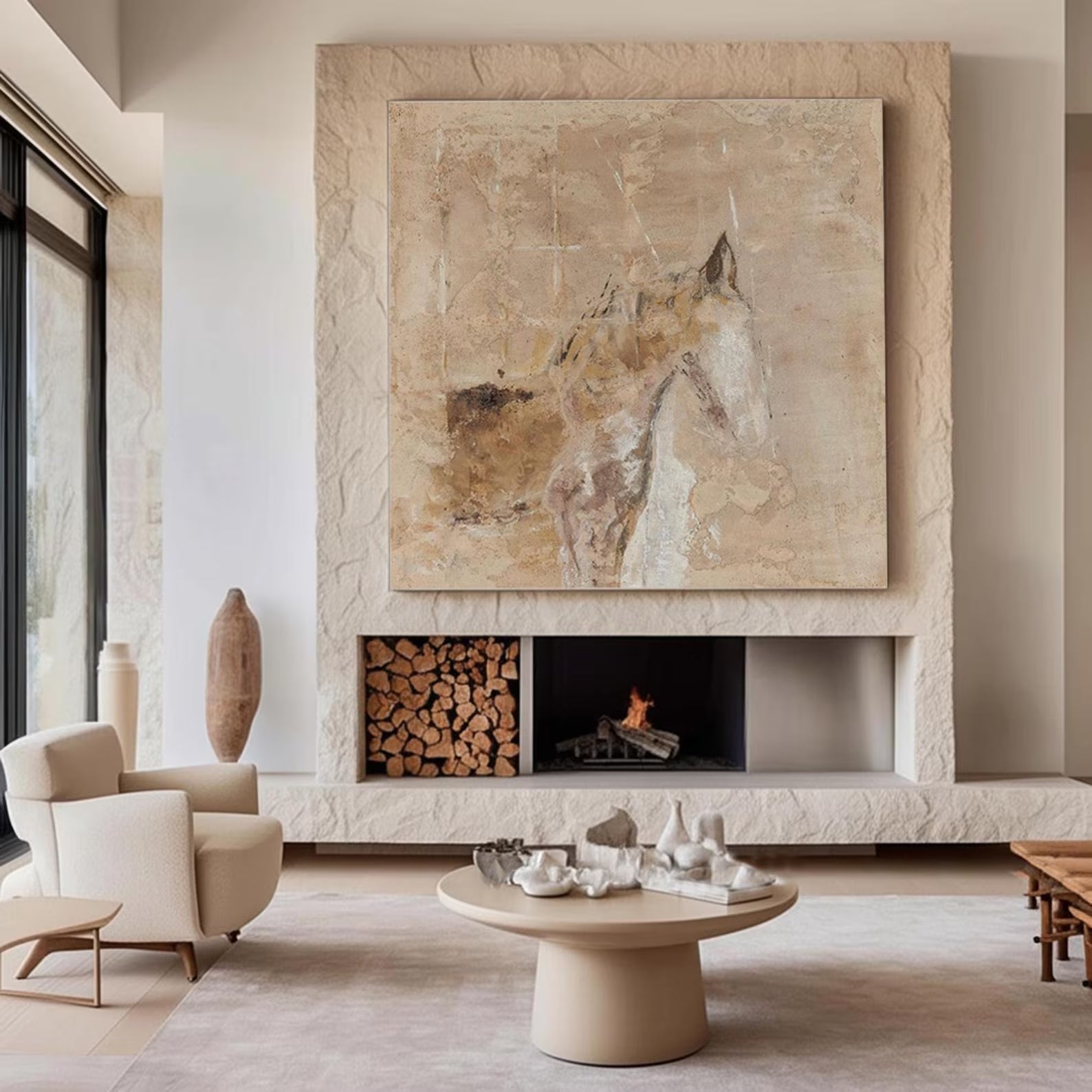 Textured Neutral Art | Organic Tranquility