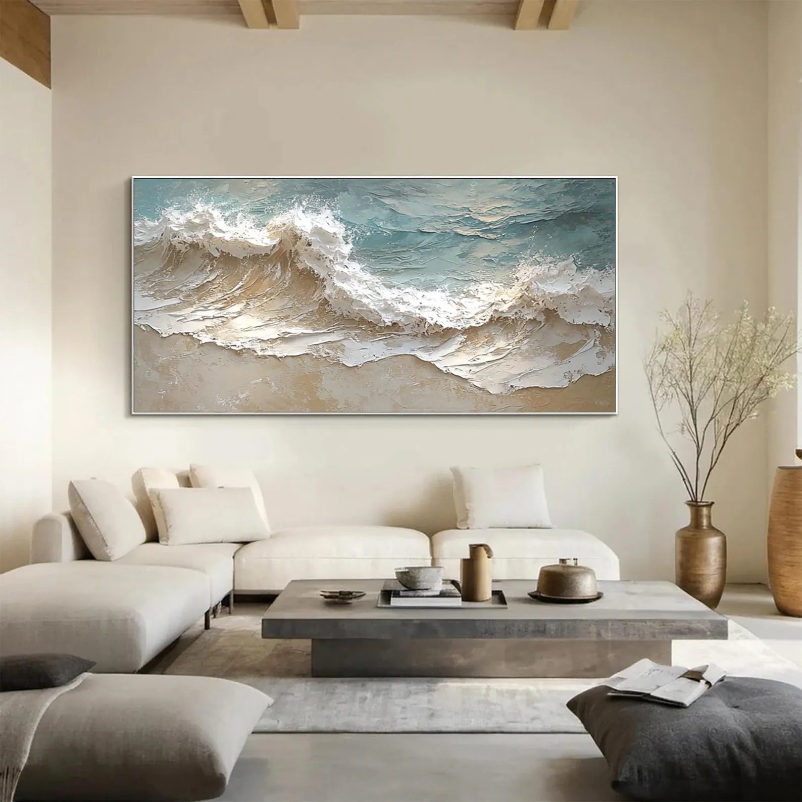 Textured Ocean Opulence | Blue Wave