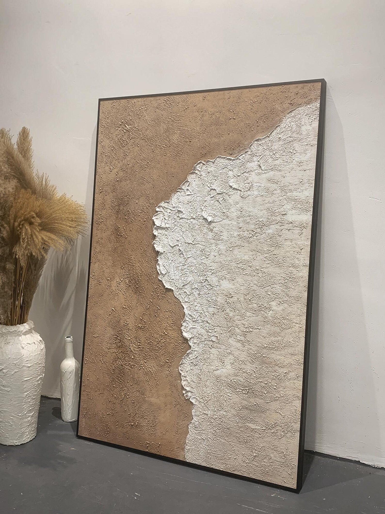 Textured Neutral Harmony | Beige Edge