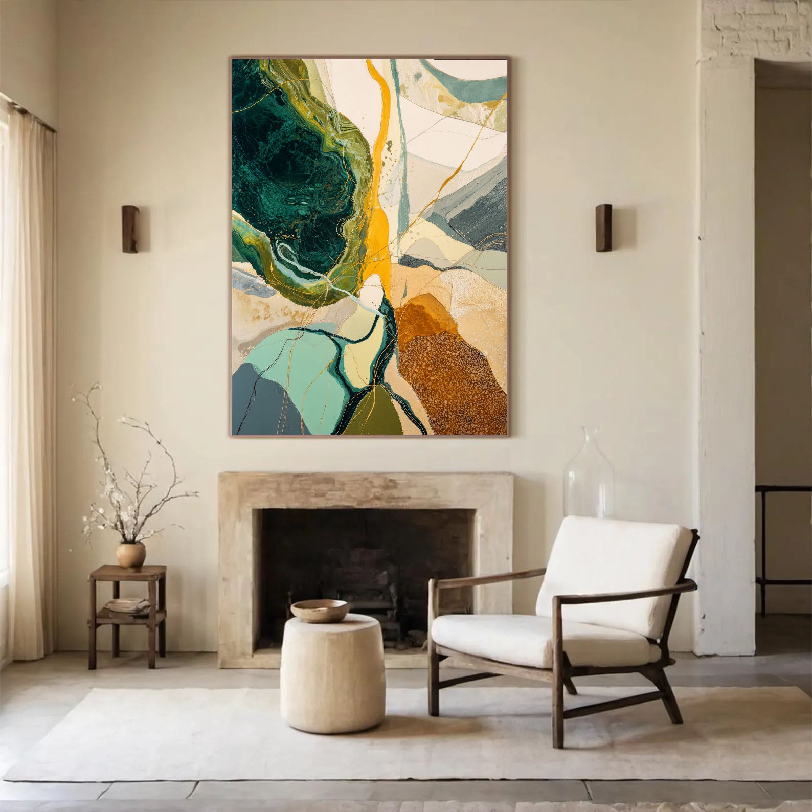 Textured Earthy Flow | Luxe Vibrancy