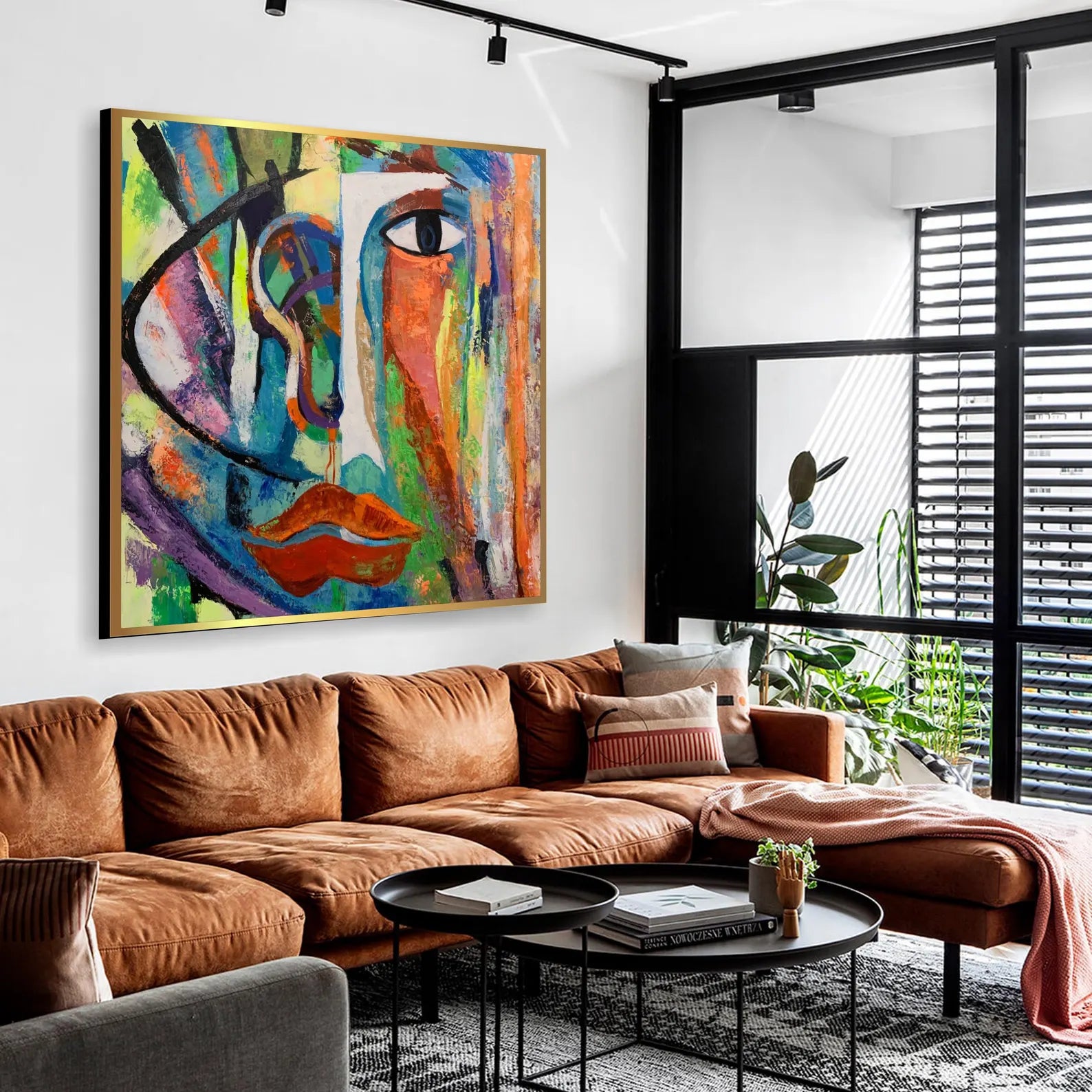 Textured Abstract Portrait | Vibrant Hues