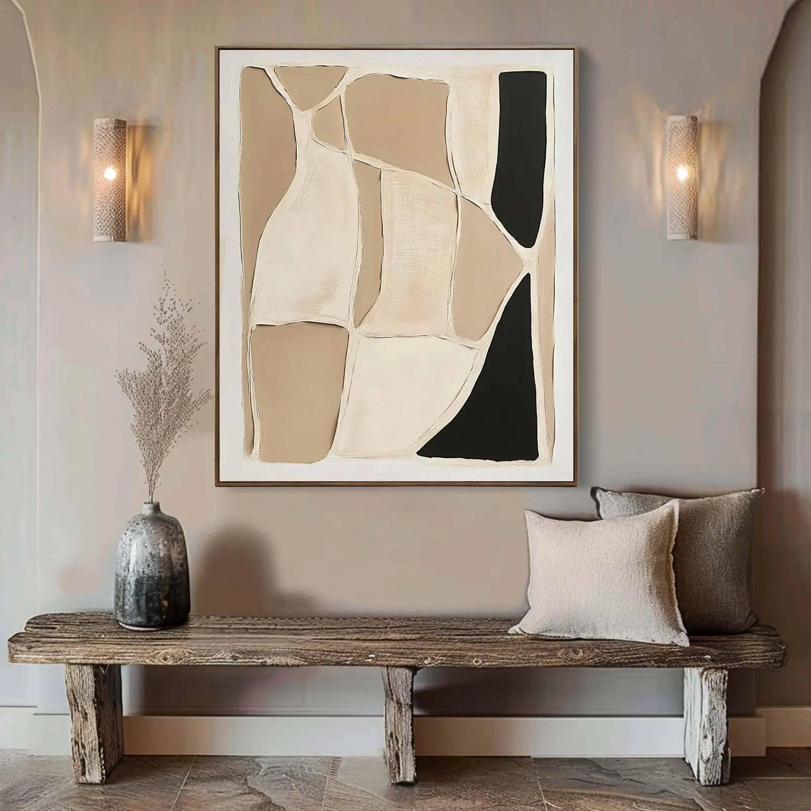 Textured Geometric Abstract | Refined Luxe