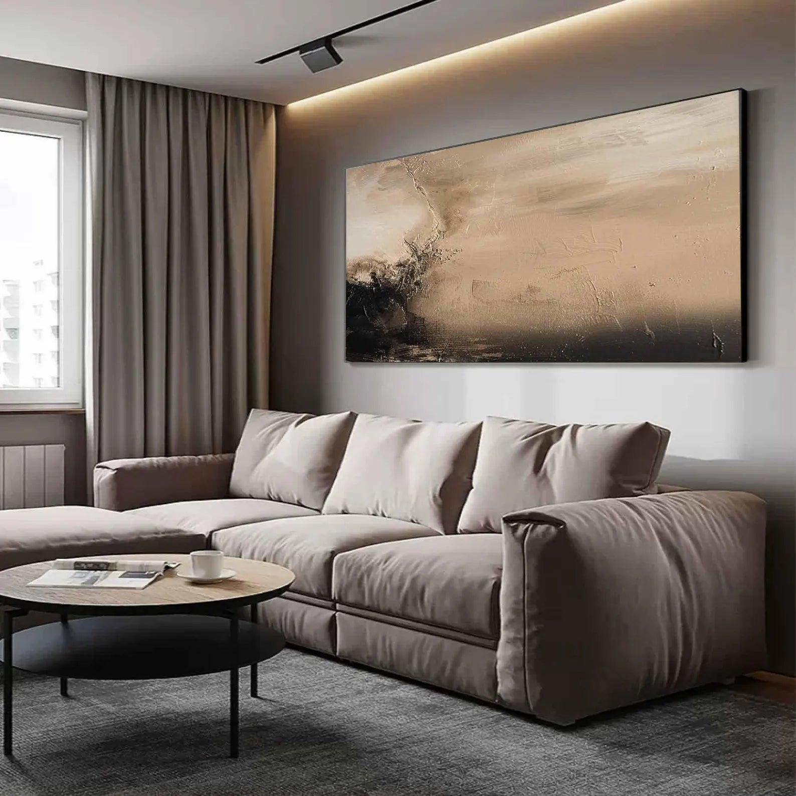 Textured Landscape Abstract | Elegant Luxe