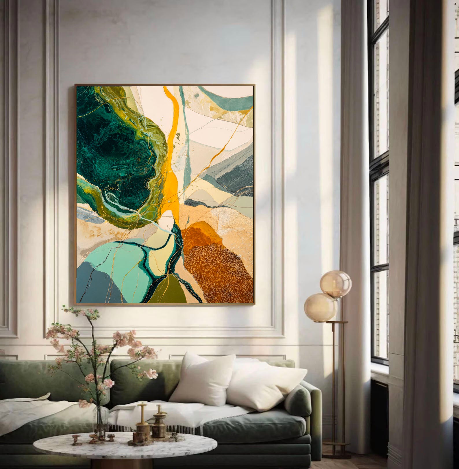 Textured Earthy Flow | Luxe Vibrancy