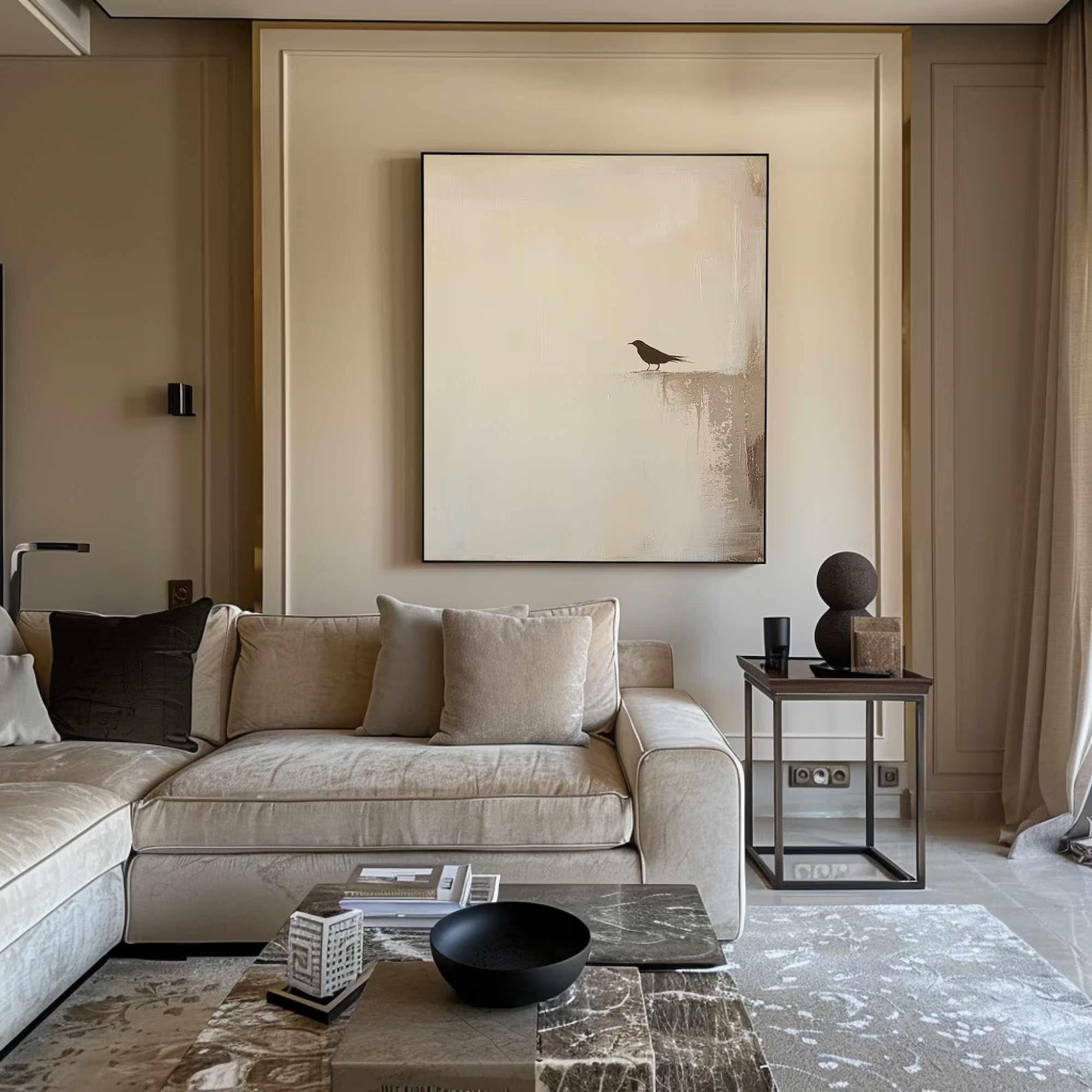 Textured Minimalist Abstract | Serene Luxe
