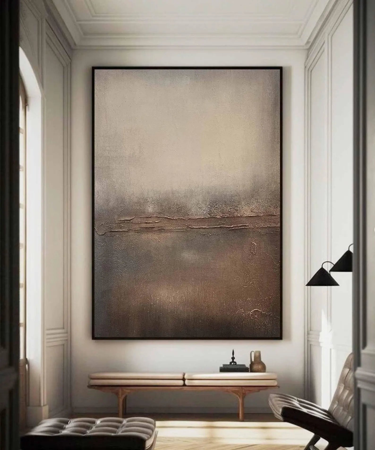 Textured Earthy Hues Art | Minimalist Sophistication