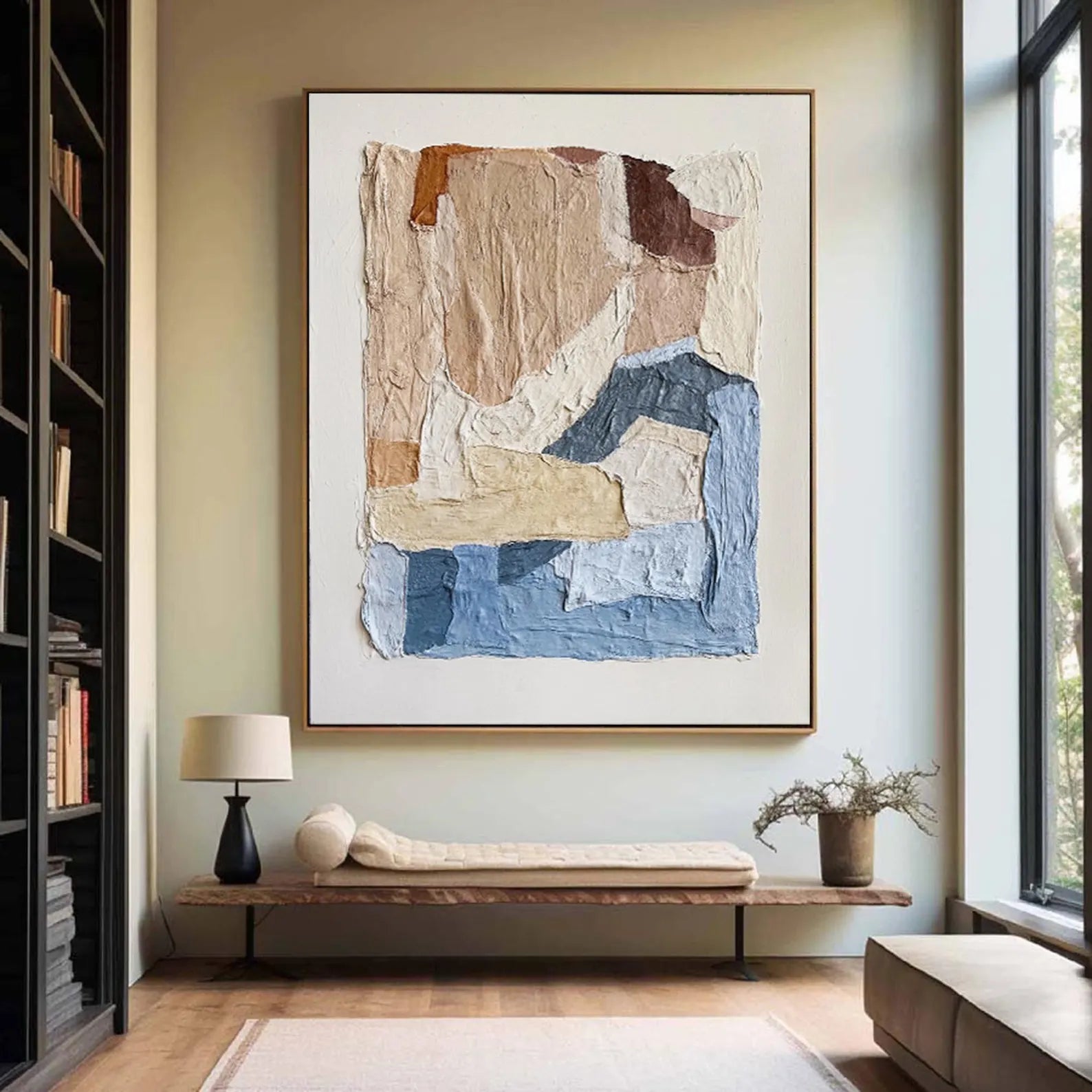 Textured Patchwork Art | Natural Refinement