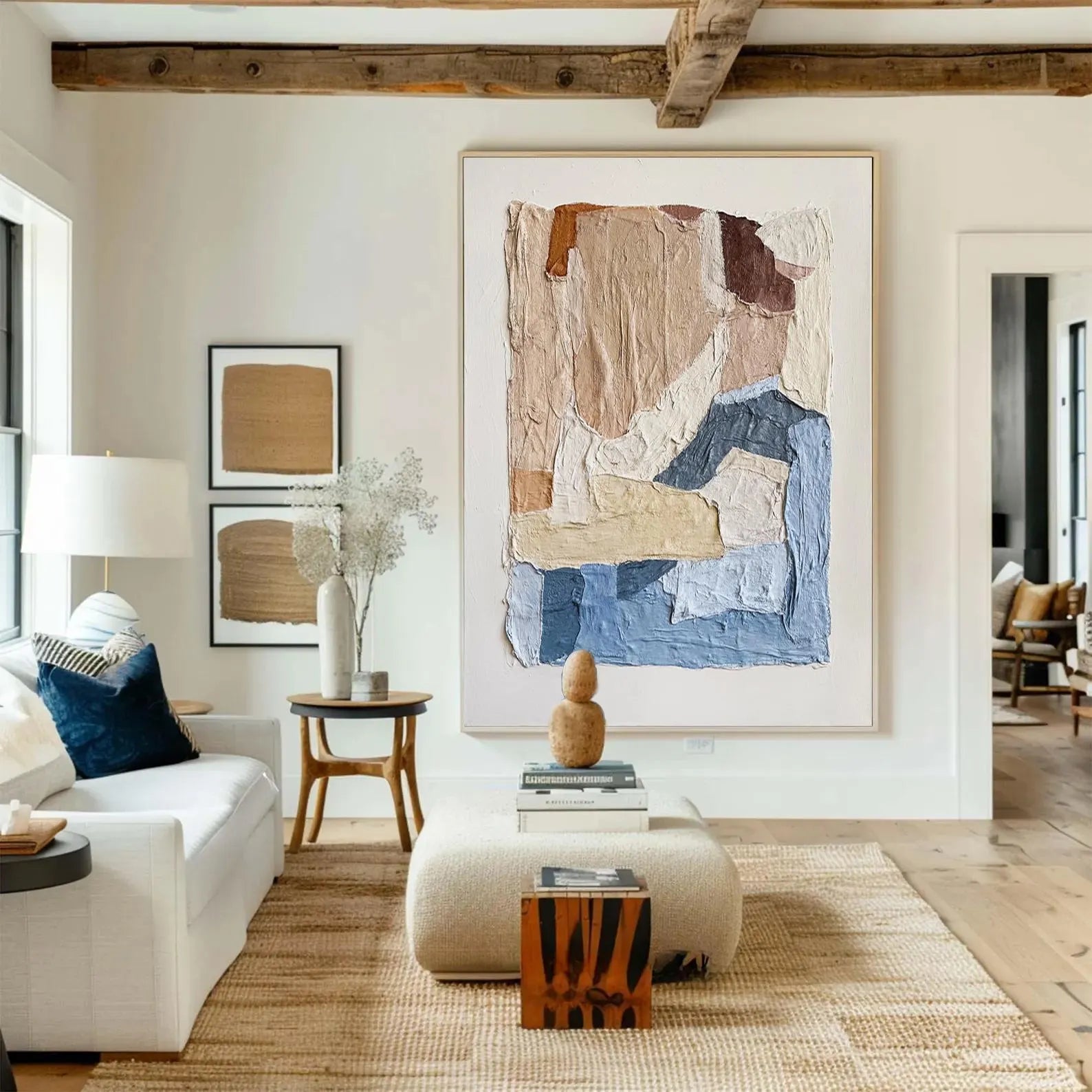 Textured Patchwork Art | Natural Refinement