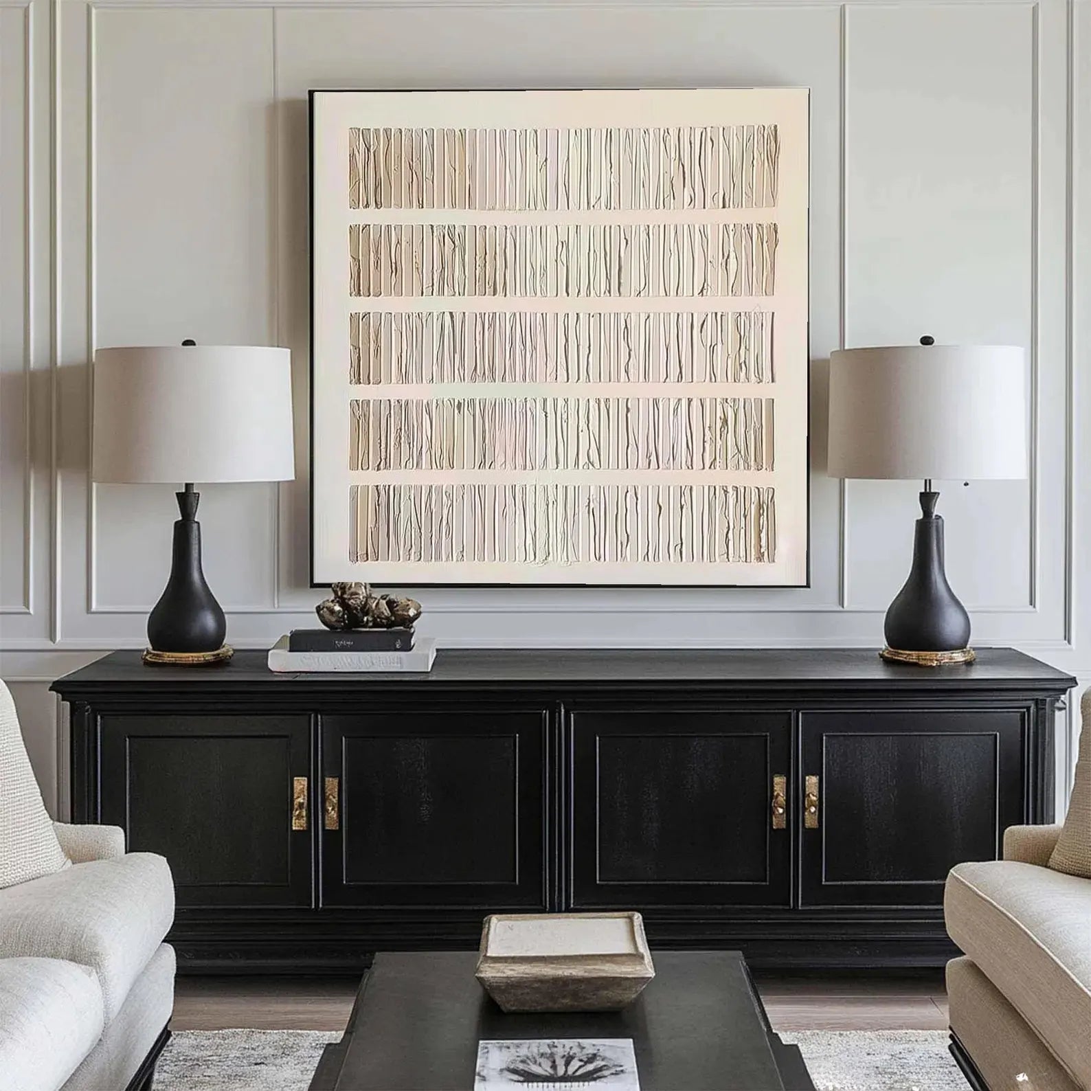 Textured Linear Minimalism | Elegant Repose