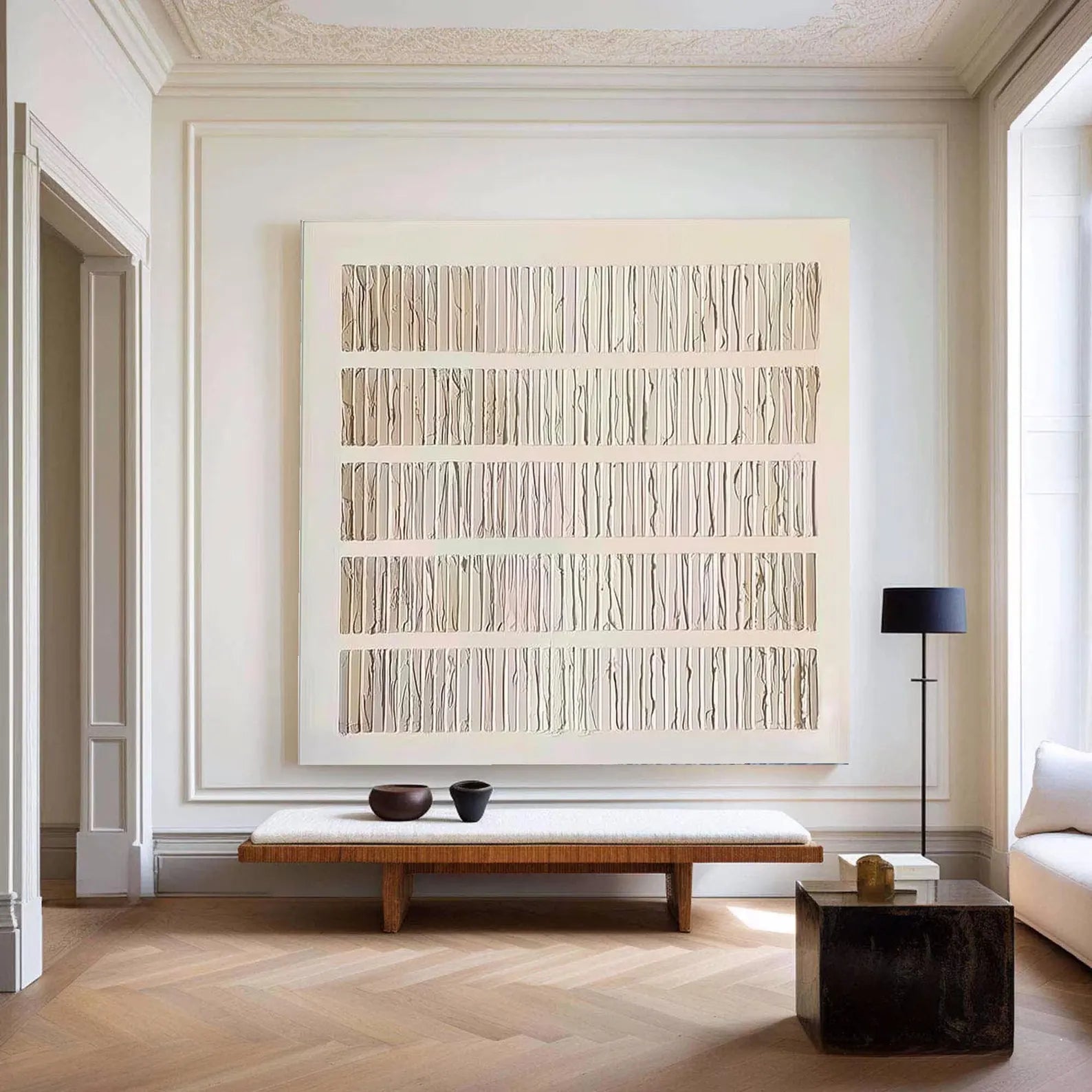 Textured Linear Minimalism | Elegant Repose