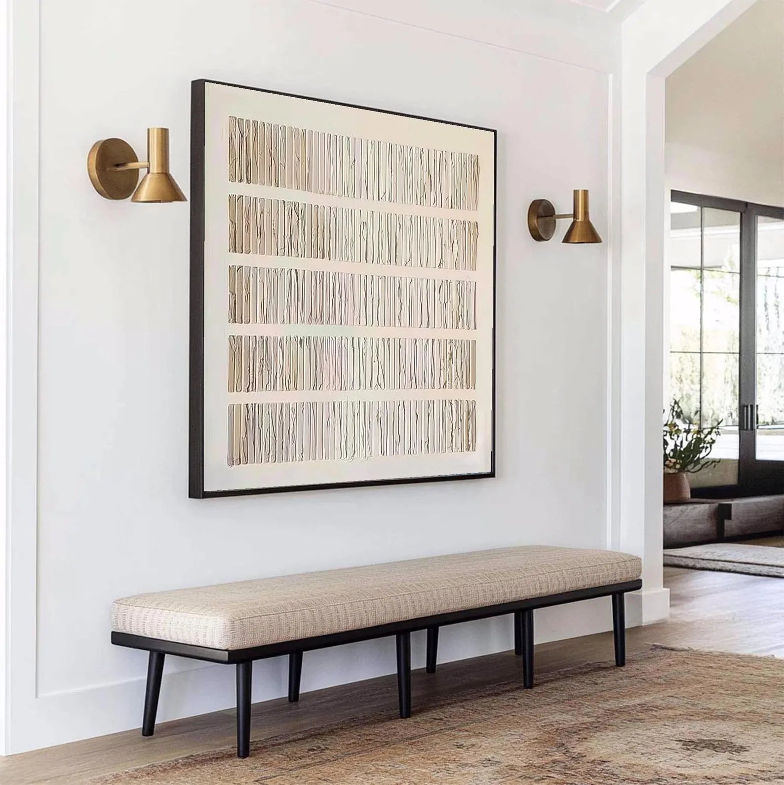 Textured Linear Minimalism | Elegant Repose