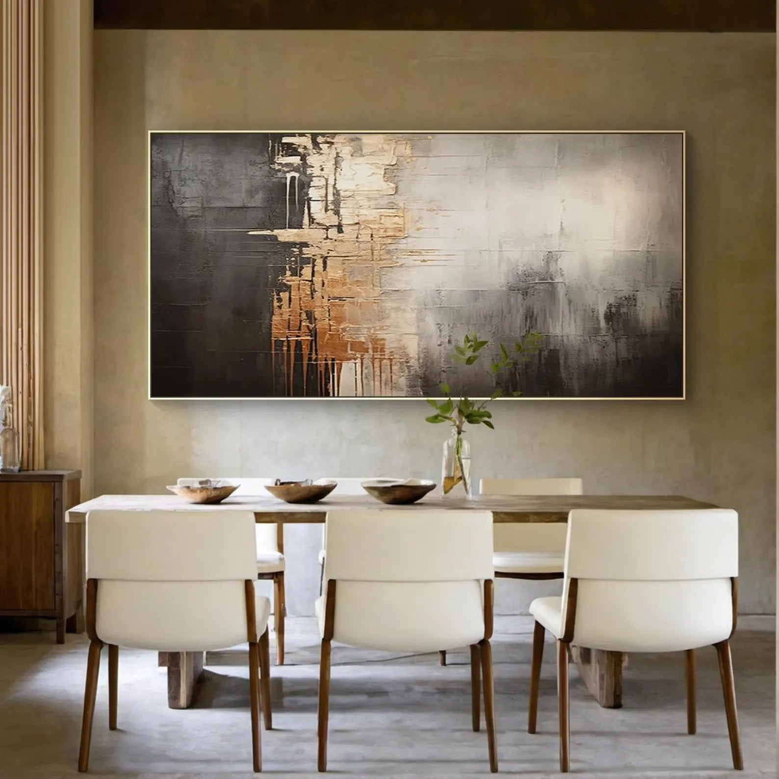 Textured Metallic Elegance | Gold Gray