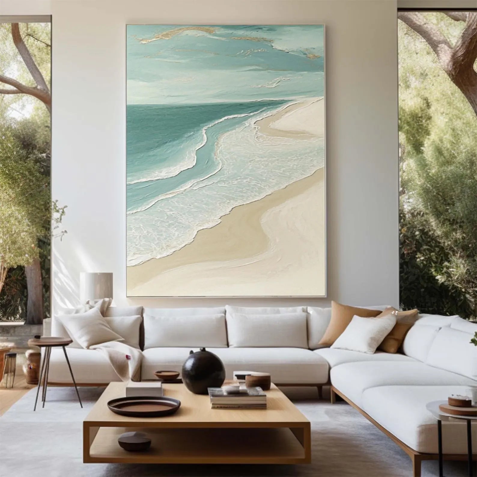 Coastal Seascape Art | Serene Vibe