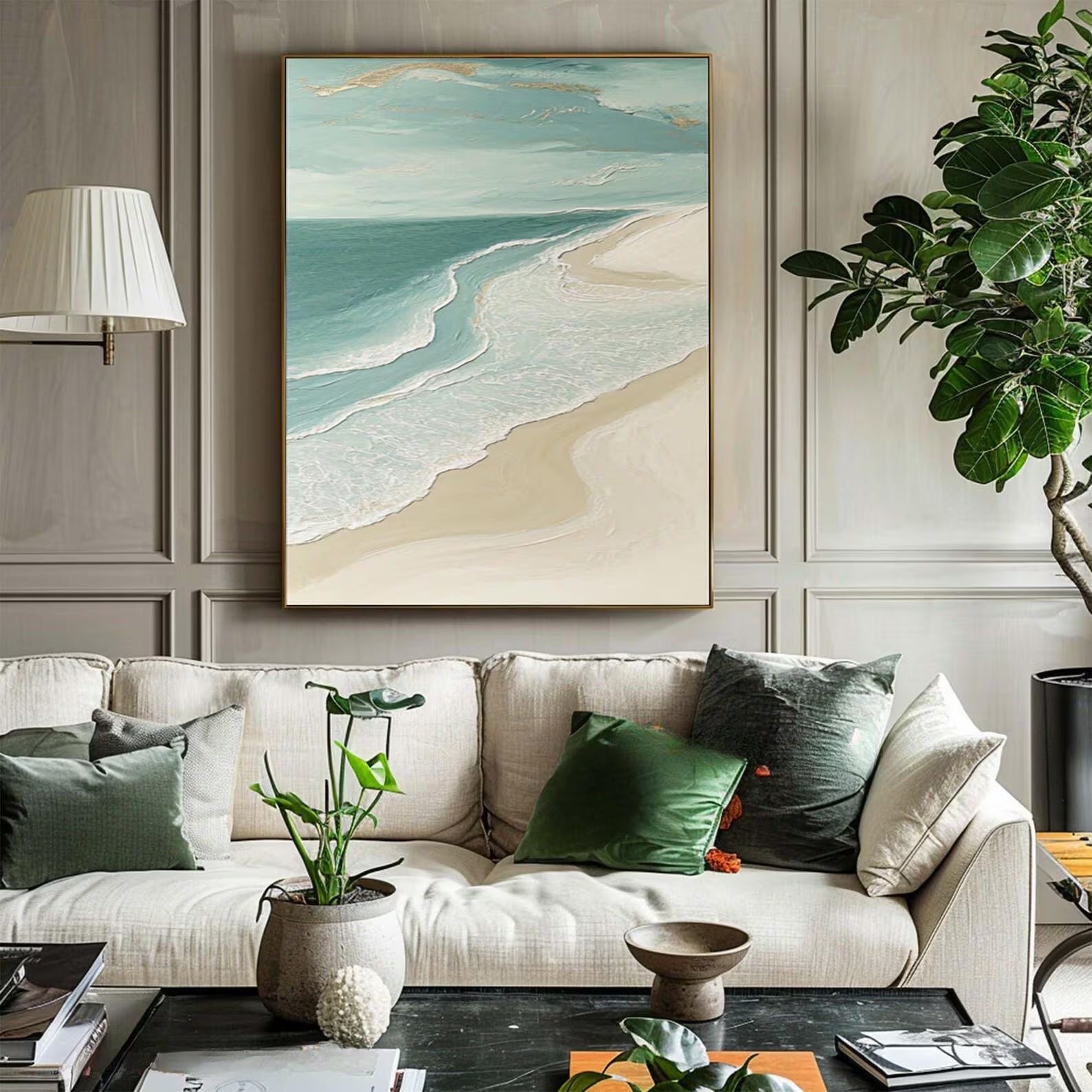 Coastal Seascape Art | Serene Vibe