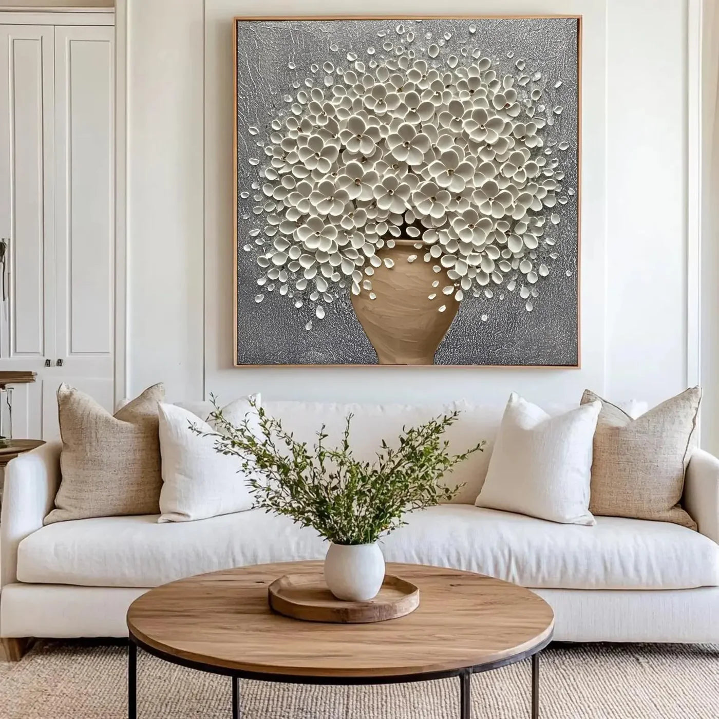 Textured Blossom Grandeur | Luminous Sophistication