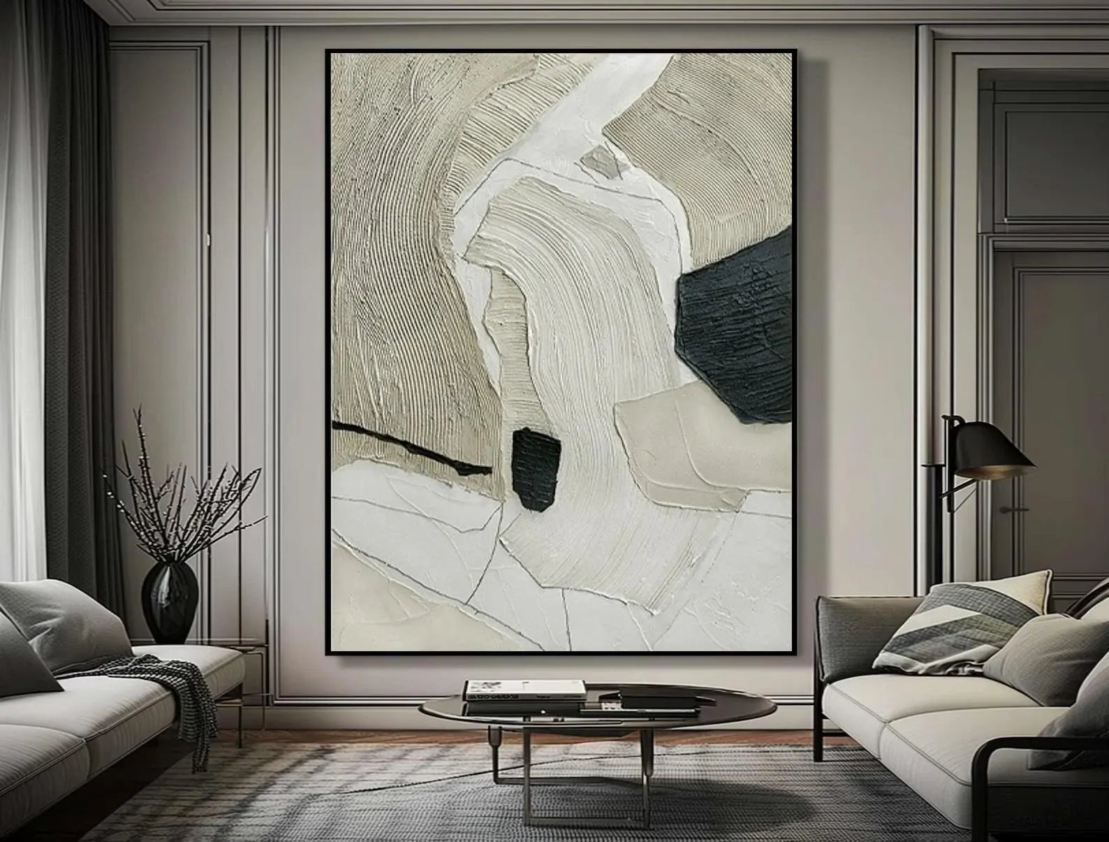 Textured Flowing Art | Subtle Modernity