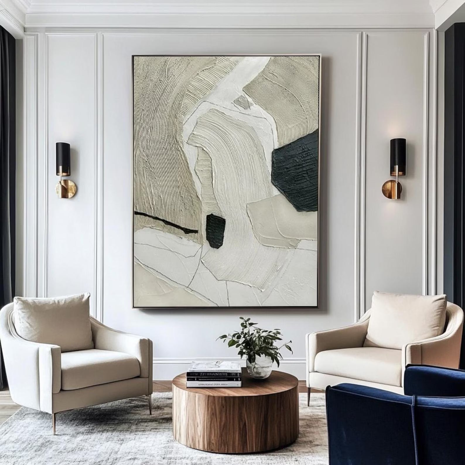 Textured Flowing Art | Subtle Modernity