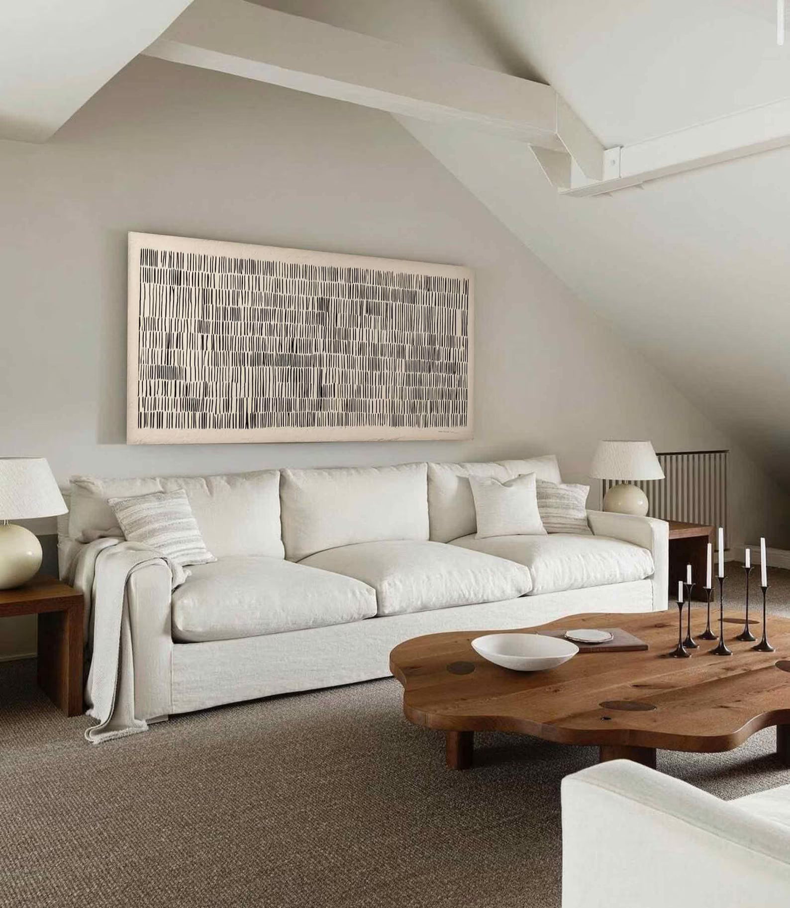 Textured Linear Grid | Monochrome Tones