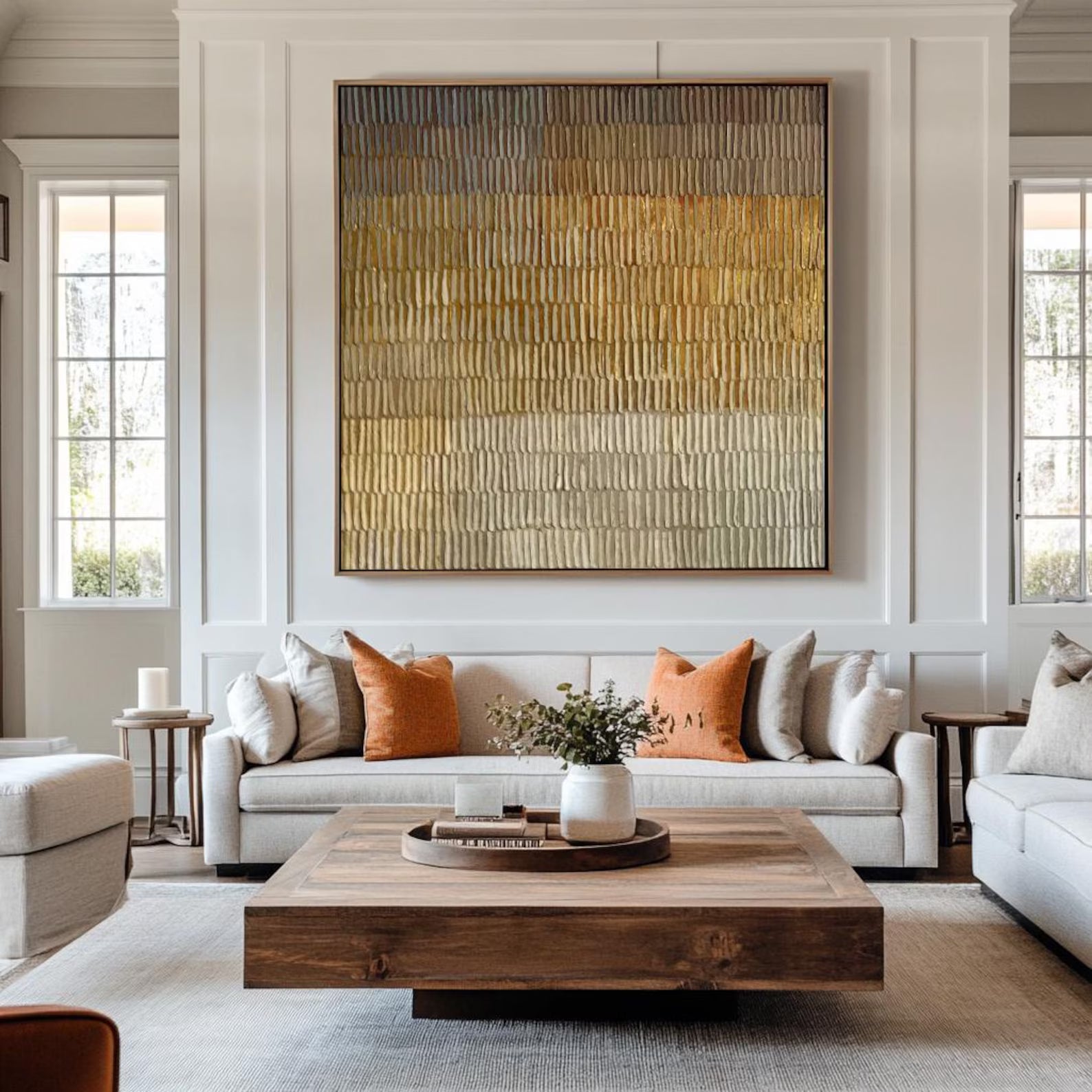 Textured Ombre Art | Sophisticated Calm