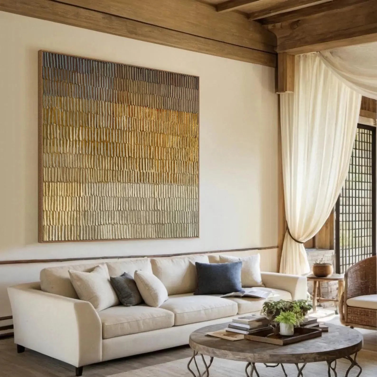 Textured Ombre Art | Sophisticated Calm