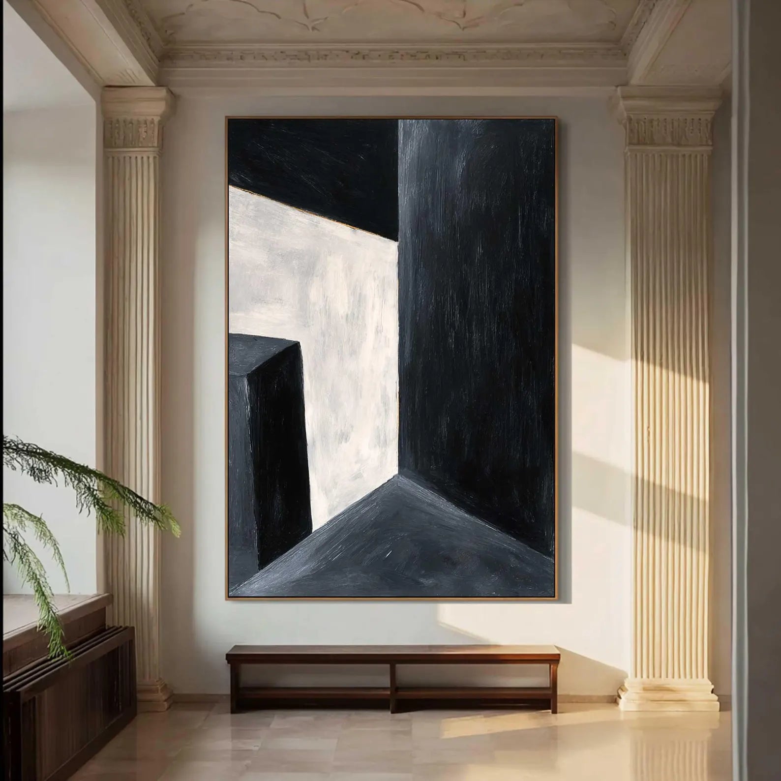 Geometric Monochrome Art | Modern Refinement