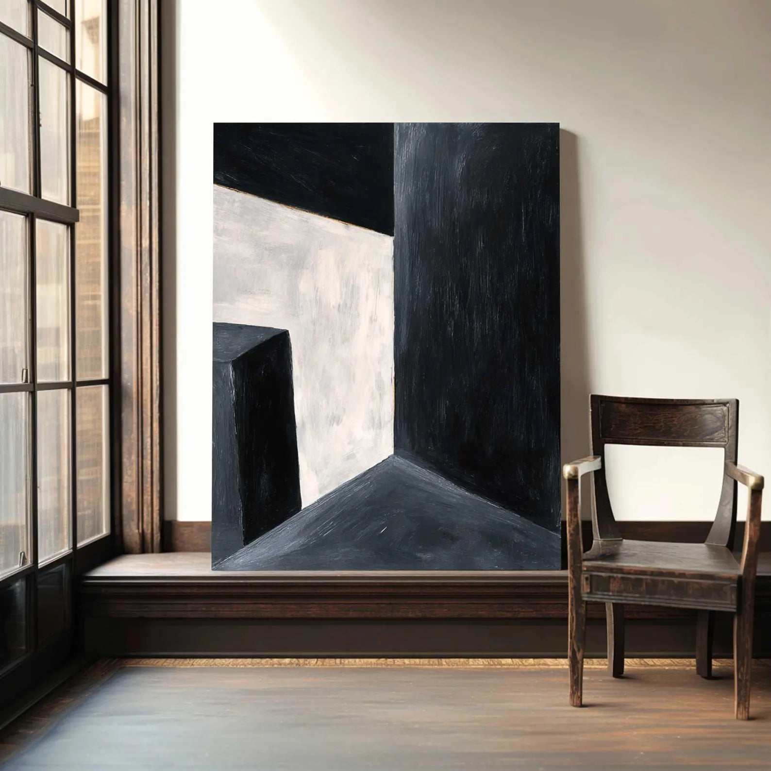 Geometric Monochrome Art | Modern Refinement