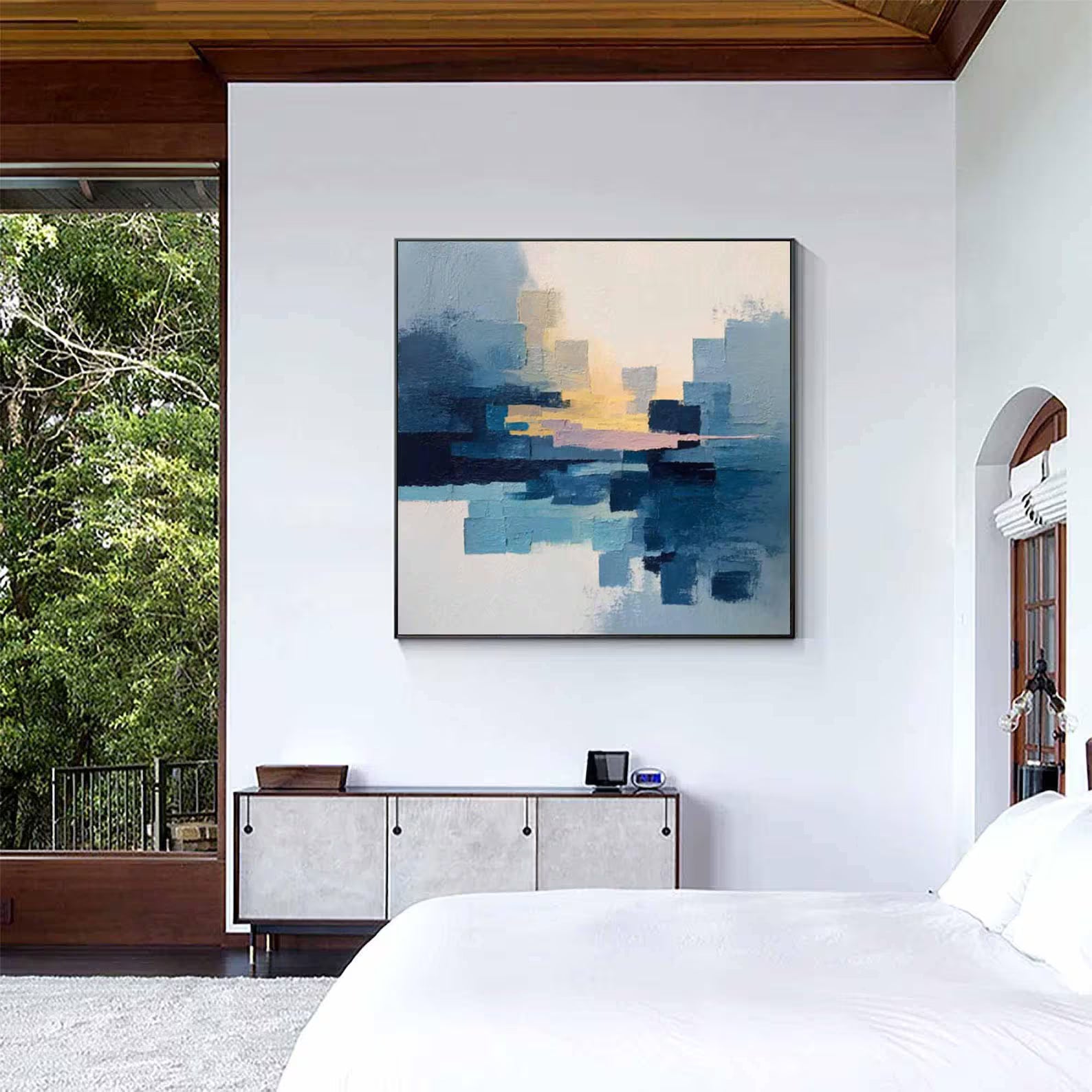 Abstract Blue Hue Art | Modern Sophistication