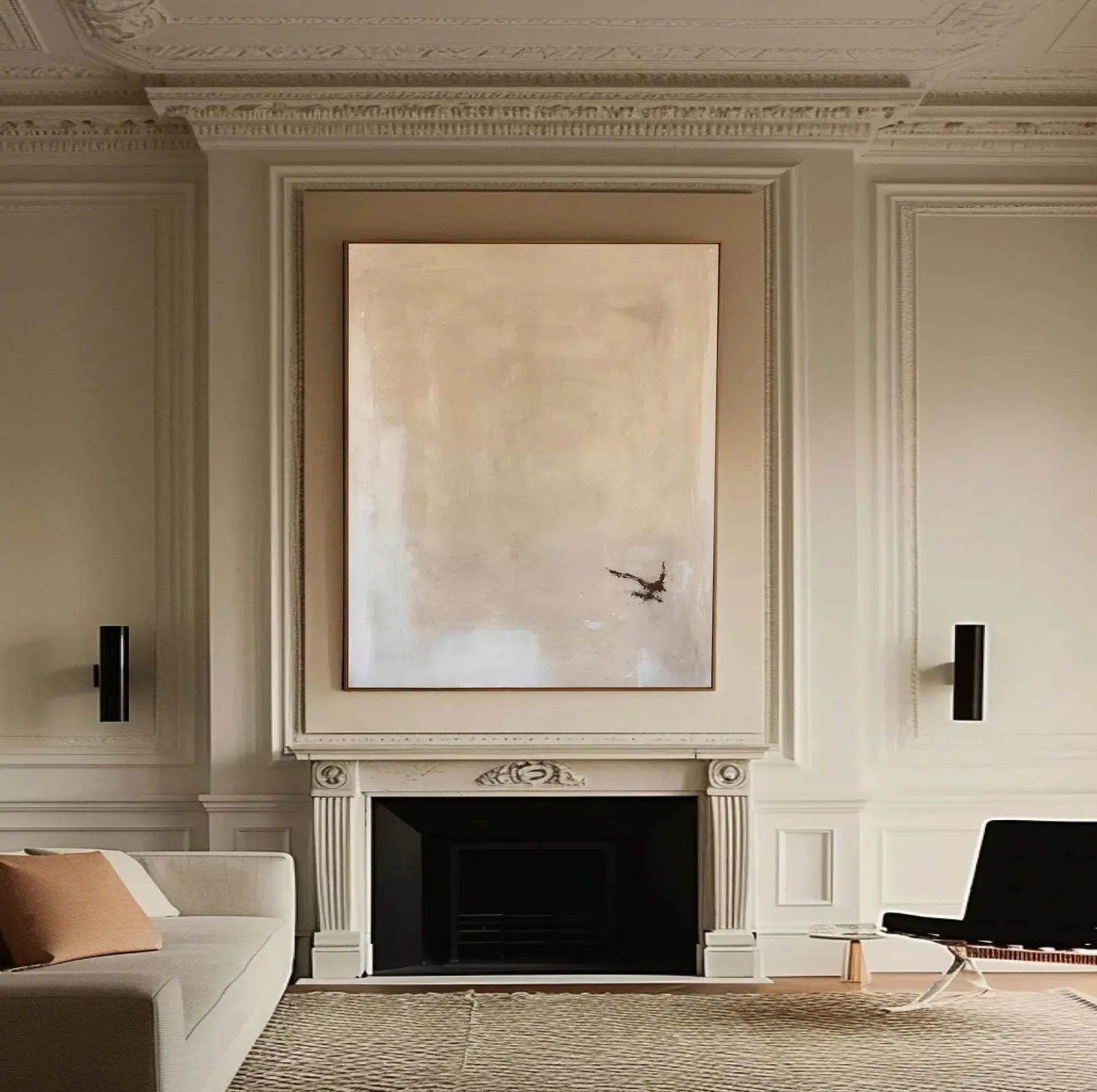 Textured Beige-Tone Art | Subtle Grace