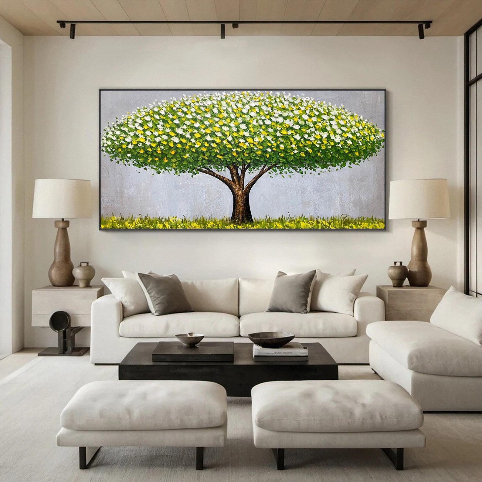 Textured Arbor Opulence | Green Bloom