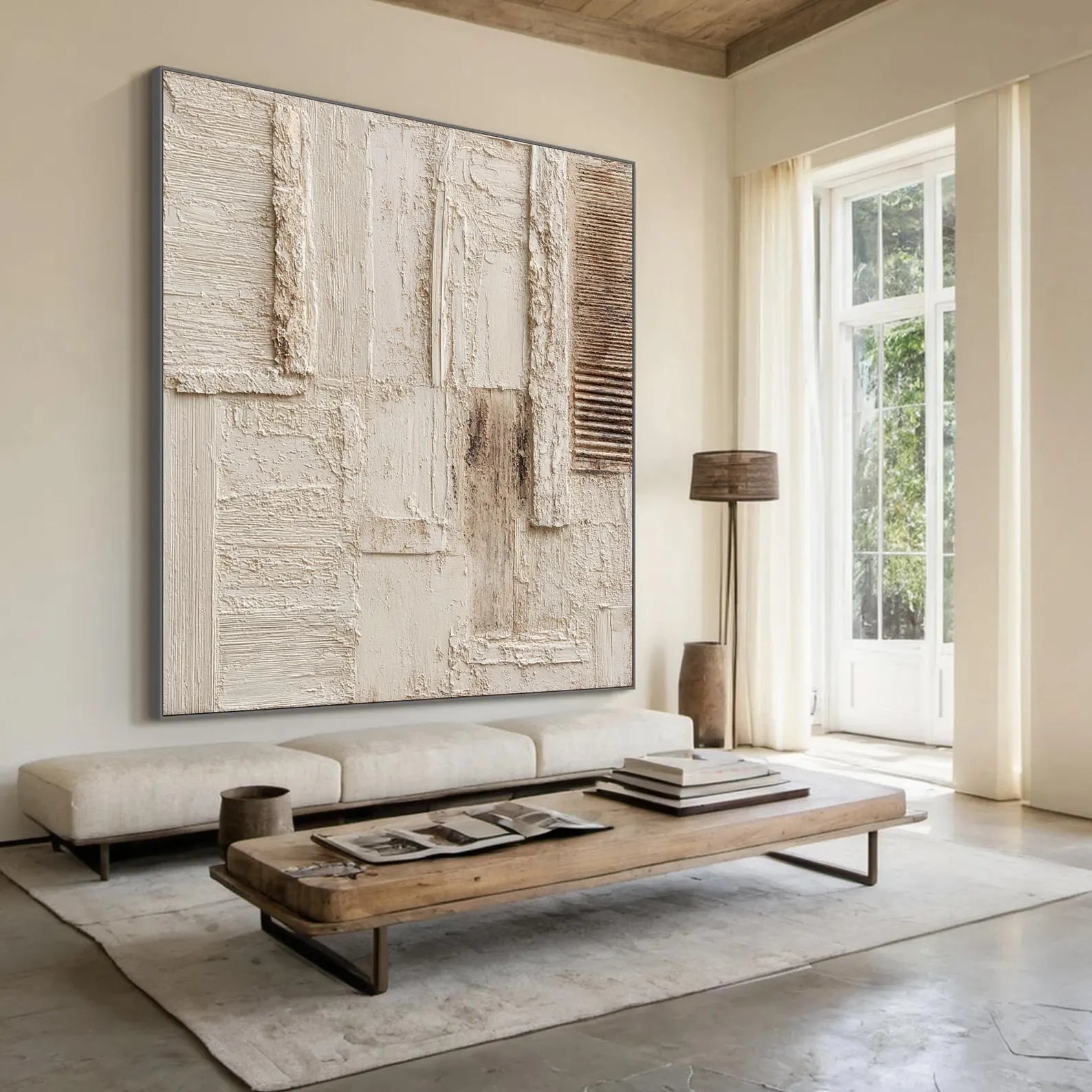 Warm-Tone Textured Art | Sophisticated Calm
