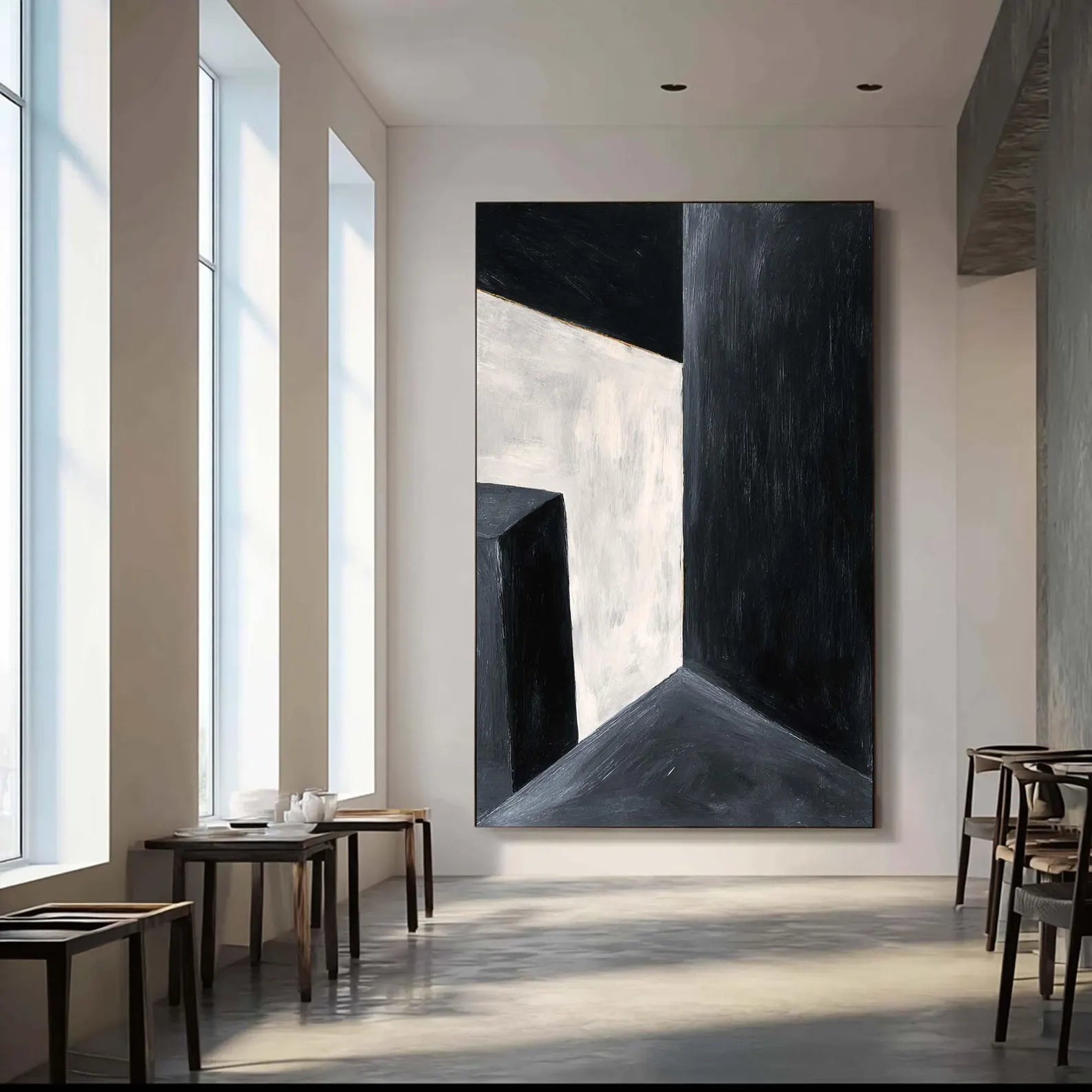 Geometric Monochrome Art | Modern Refinement