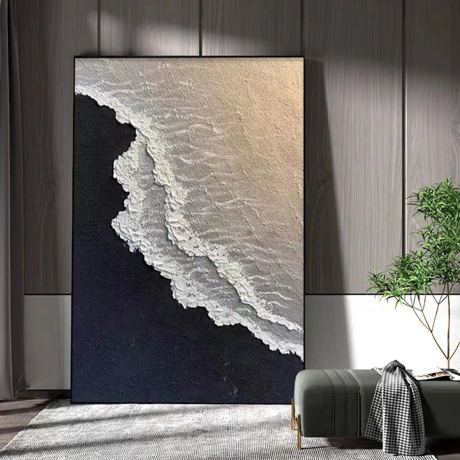 Textured Coastal Art | Luxe Serenity