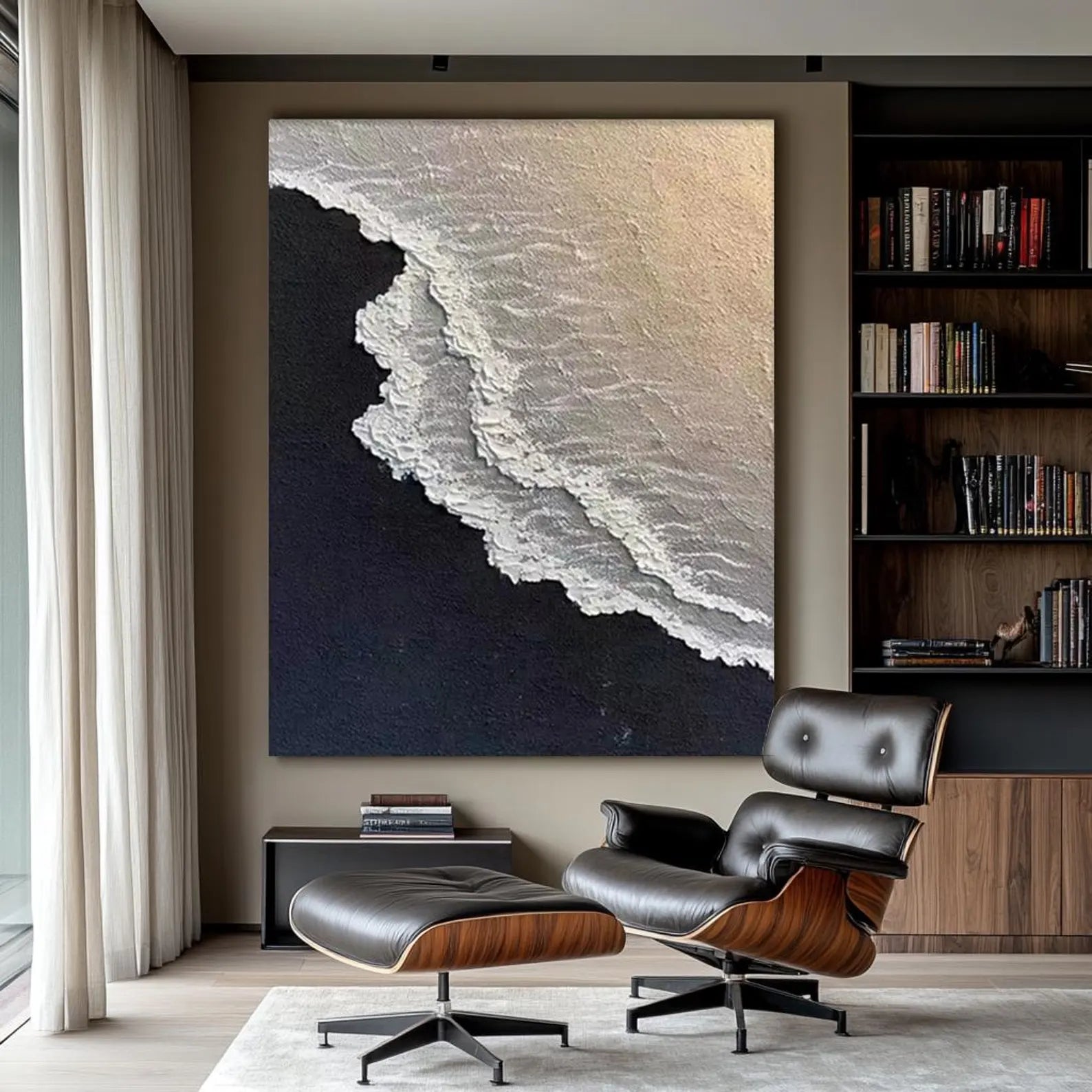 Textured Coastal Art | Luxe Serenity