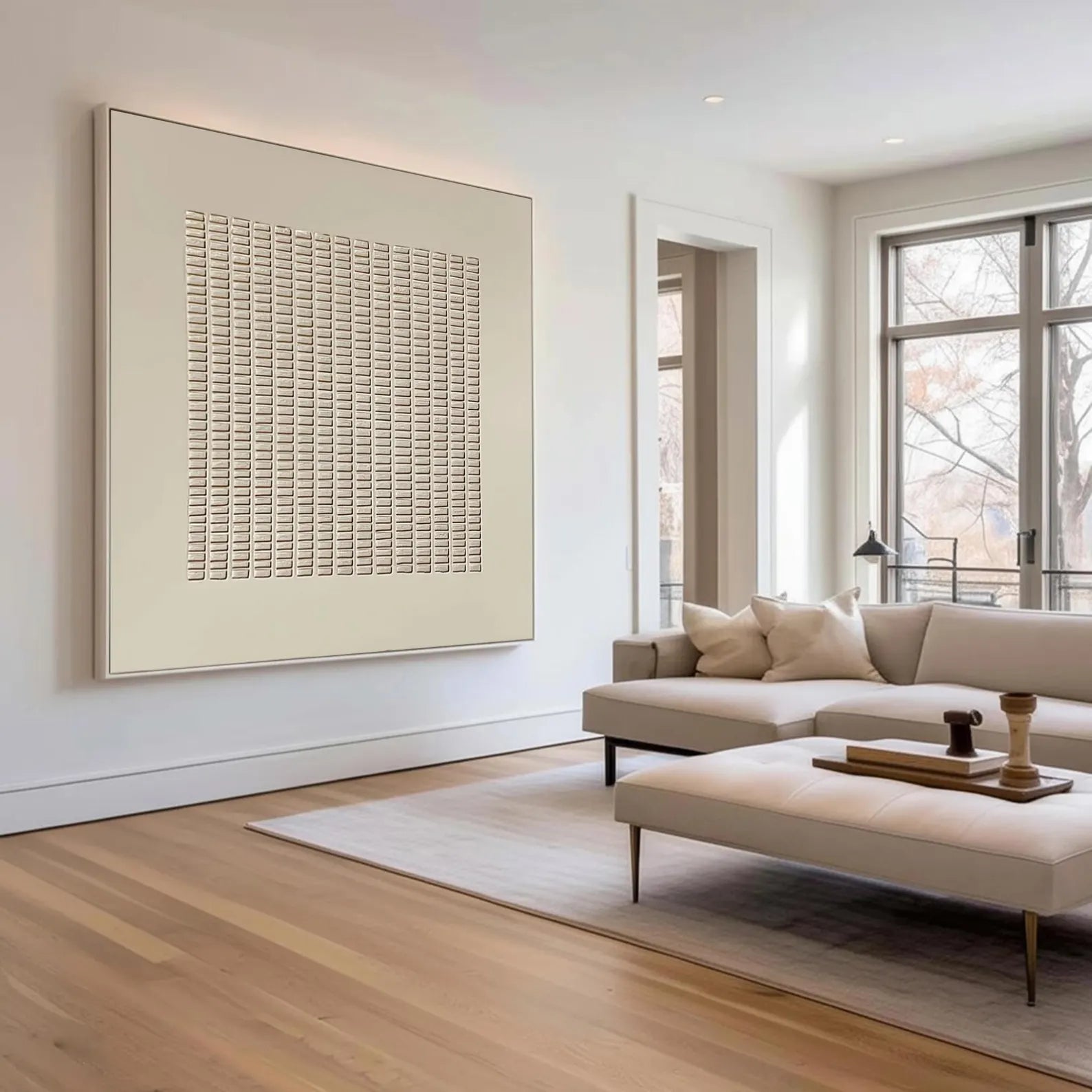 Textured Grid Art | Understated Peace