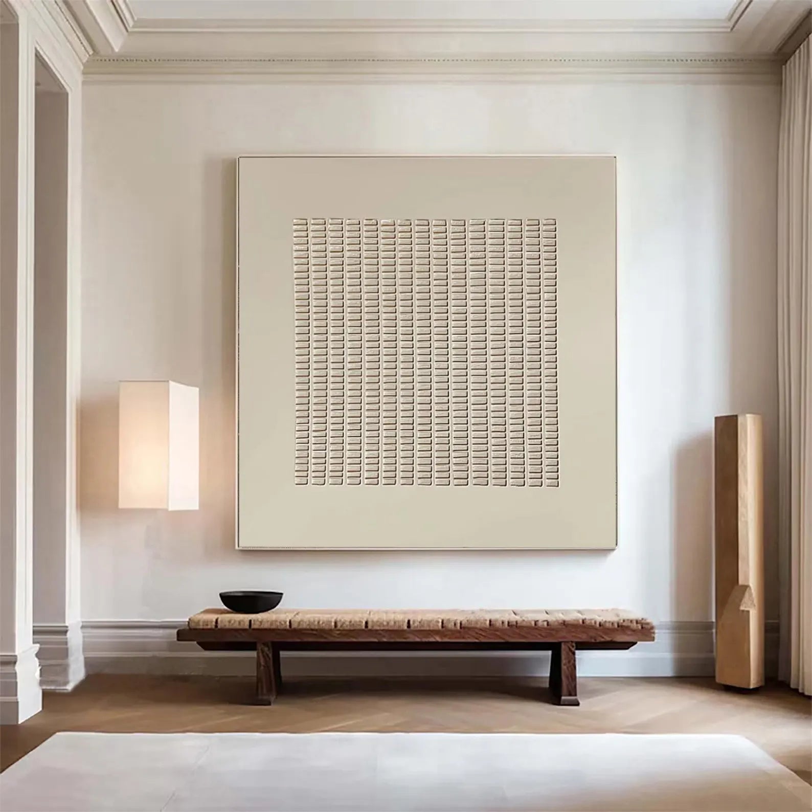 Textured Grid Art | Understated Peace