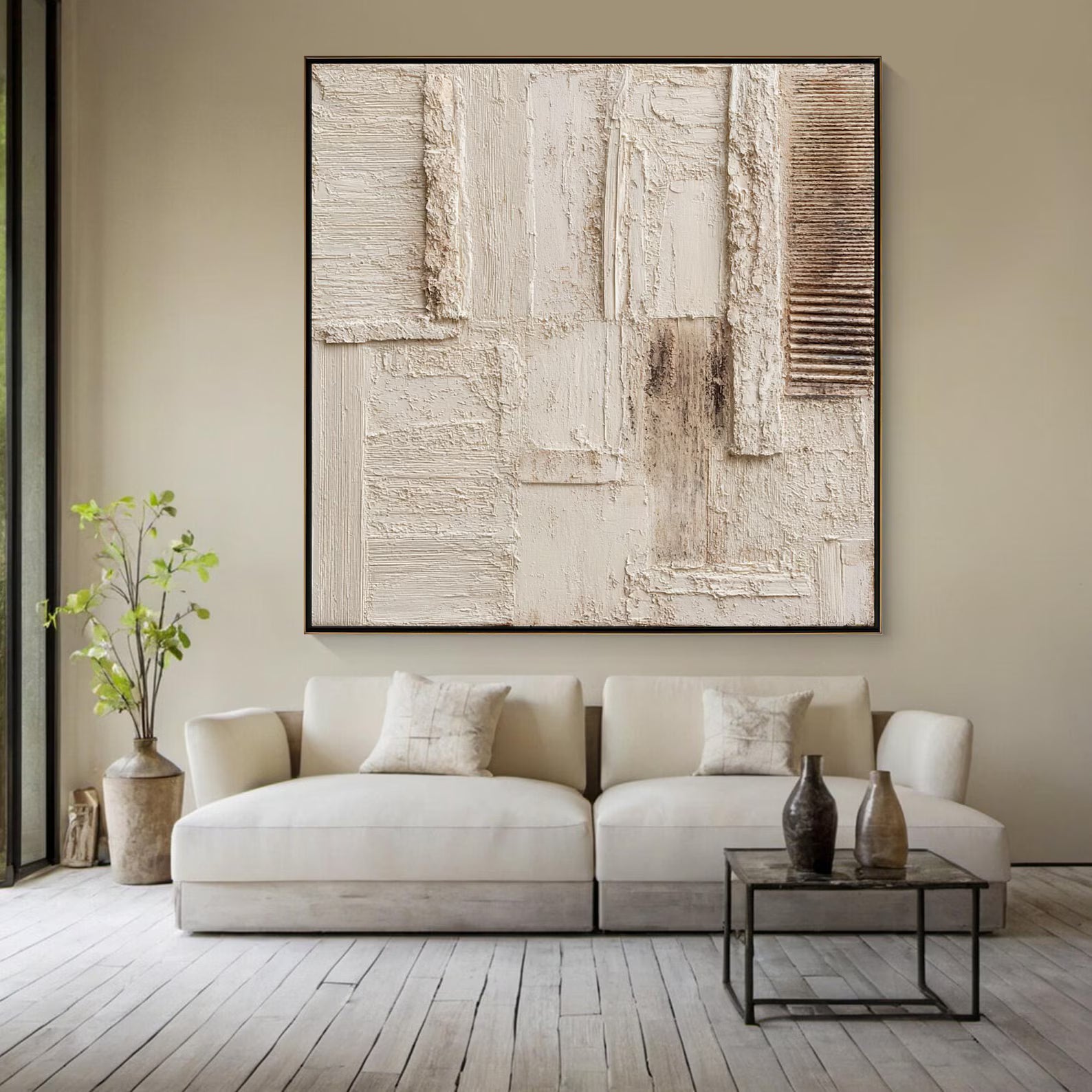 Warm-Tone Textured Art | Sophisticated Calm