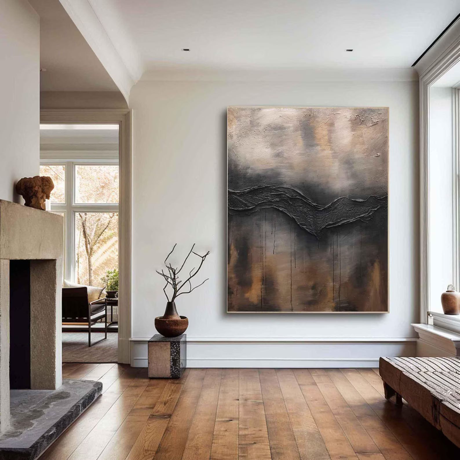 Textured Gray Brown | Opulent Depth