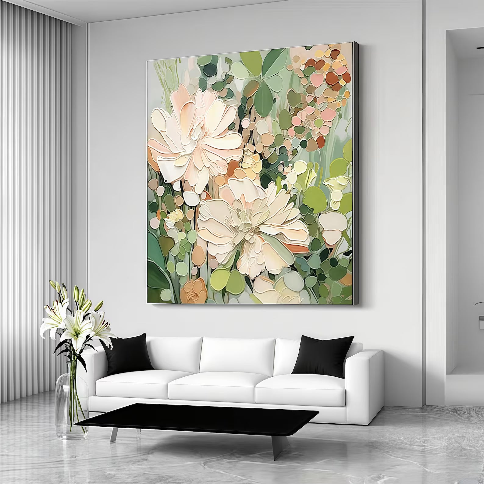 Textured Pastel Opulence | Blush Blooms