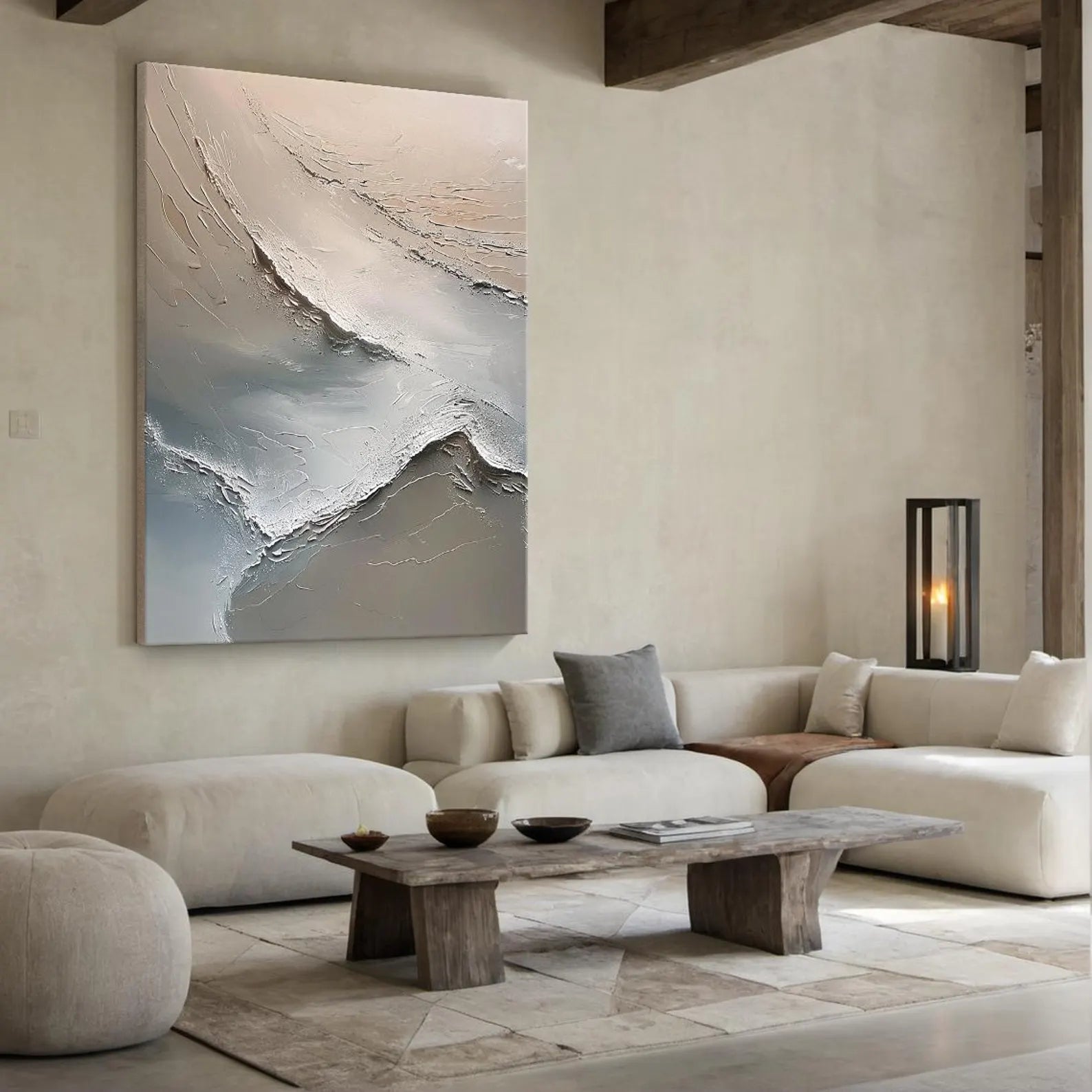 Textured Flowing Art | Subtle Elegance