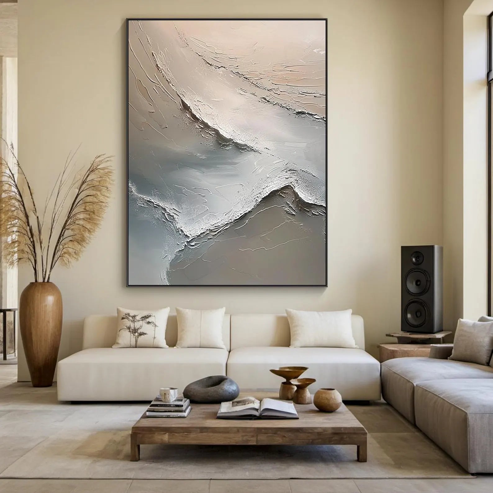 Textured Flowing Art | Subtle Elegance