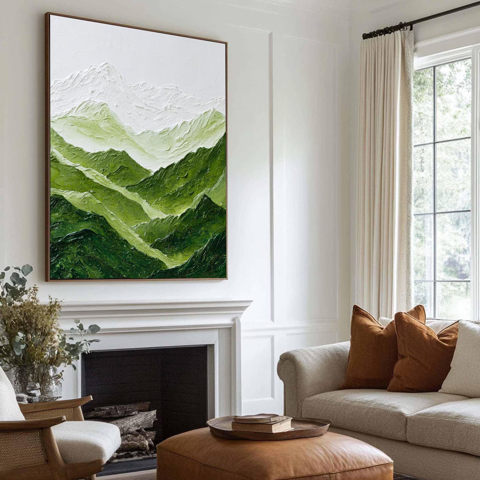 Textured Mountain Opulence | Green Peak