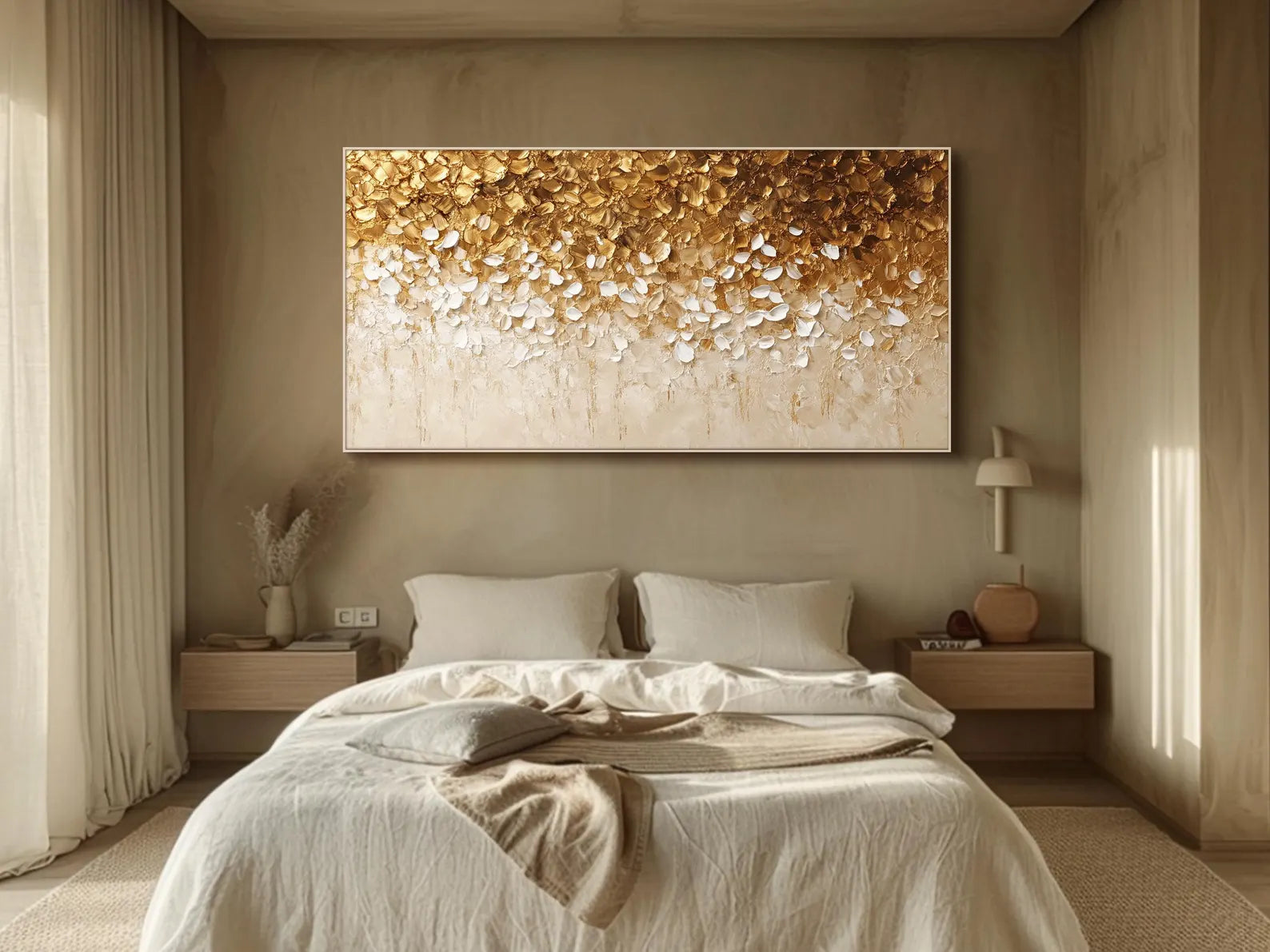 Textured Chryselephantine Opulence | Aureate Petals