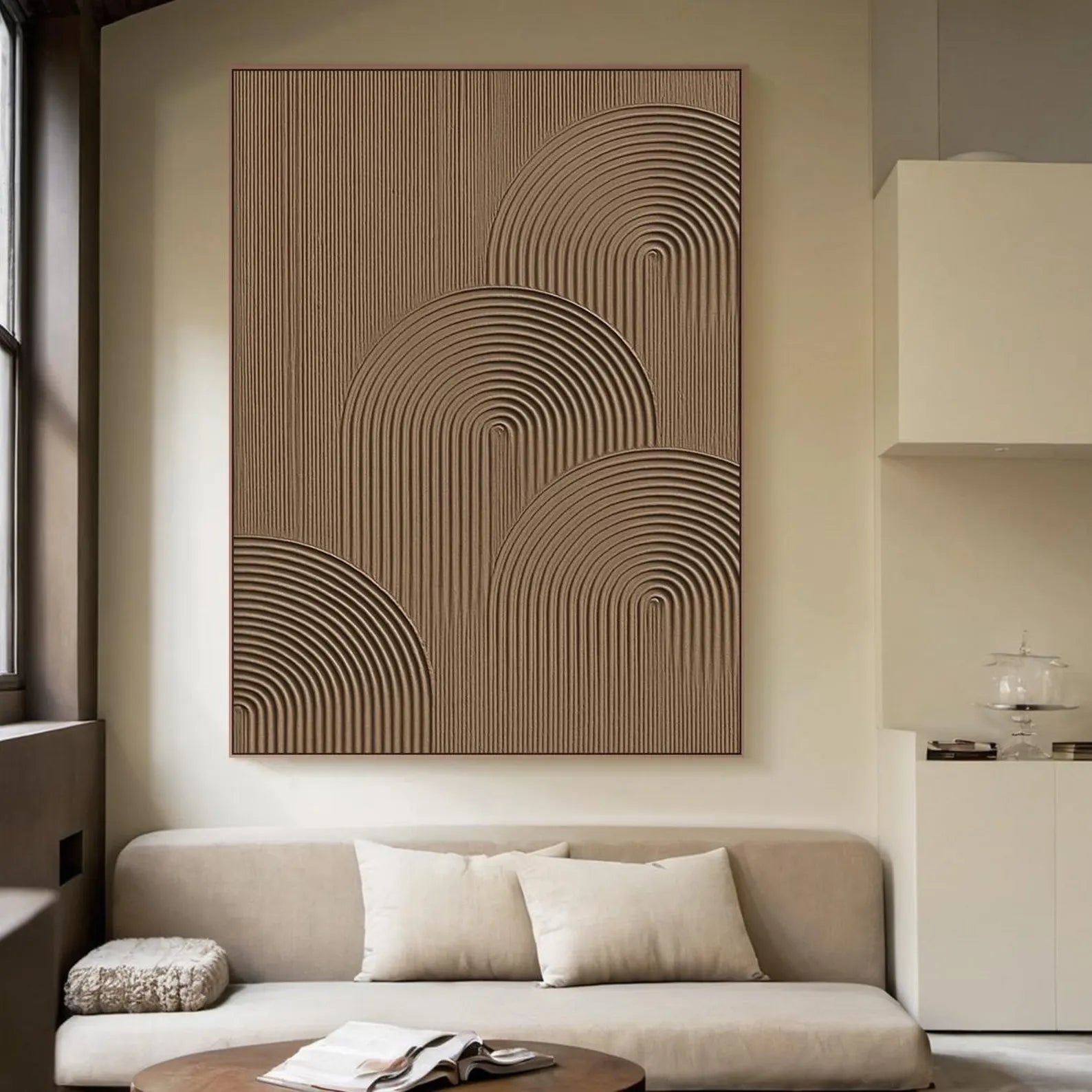 Textured Arch Opulence | Brown Rhythm