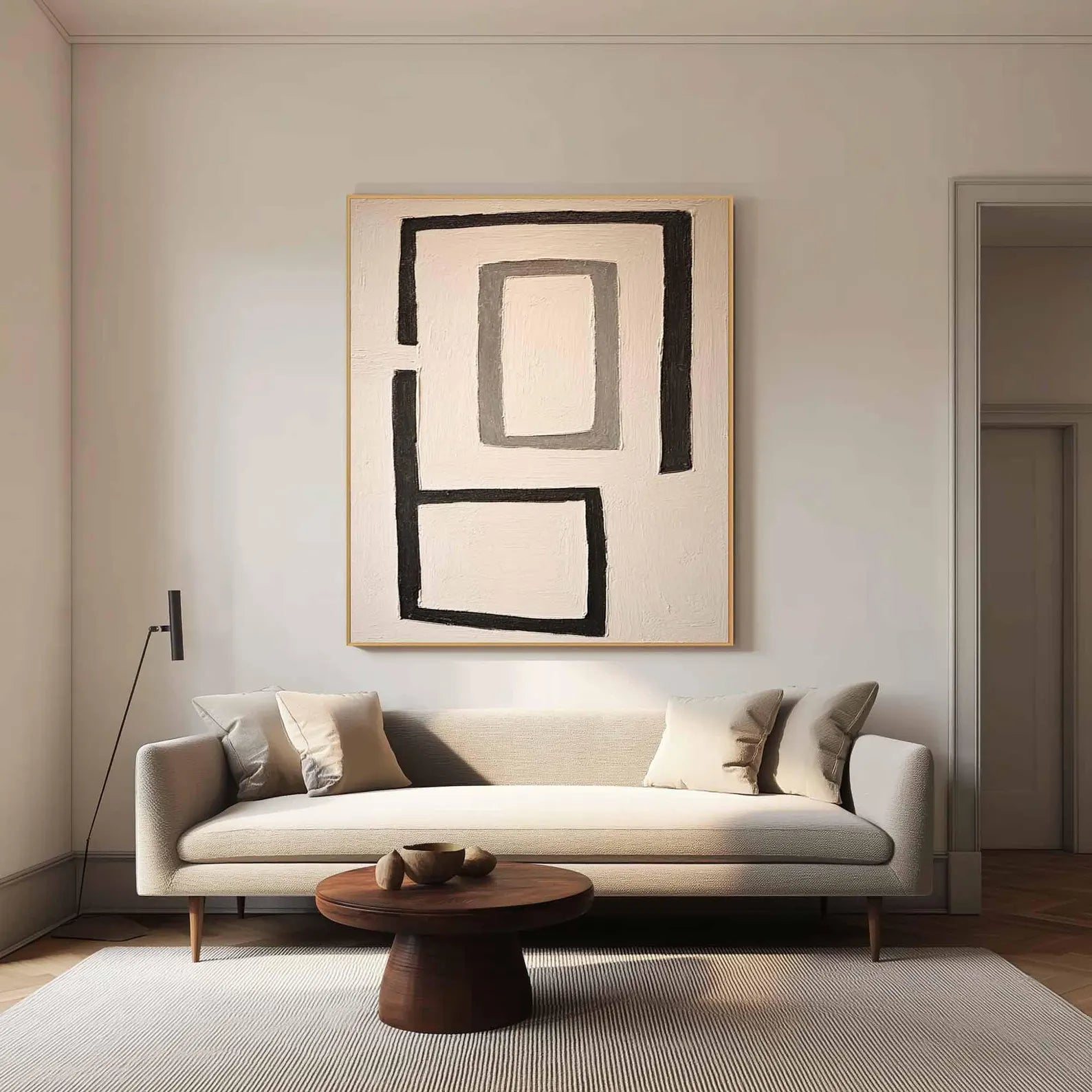 Geometric Block Art | Minimalist Sophistication
