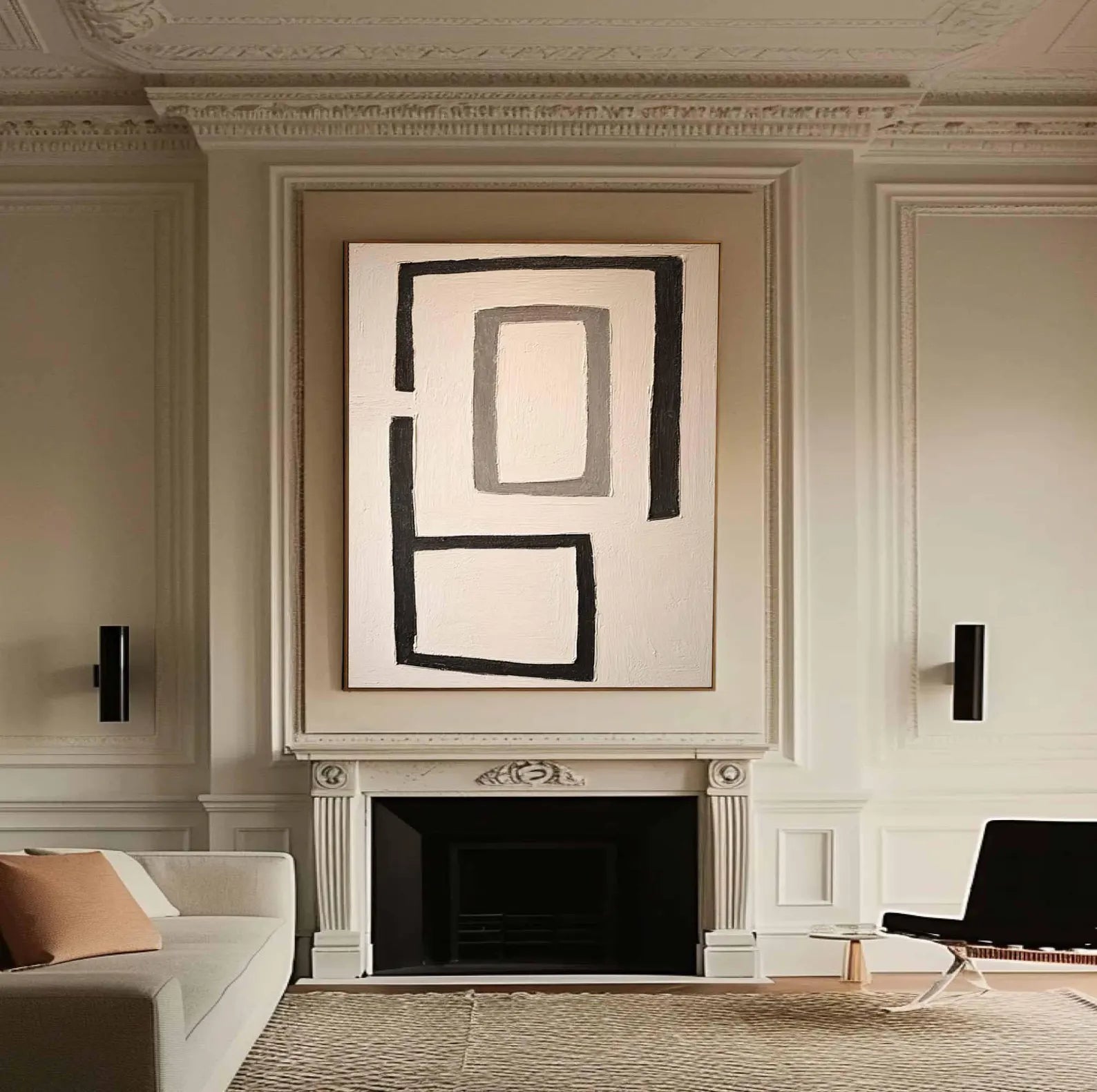 Geometric Block Art | Minimalist Sophistication