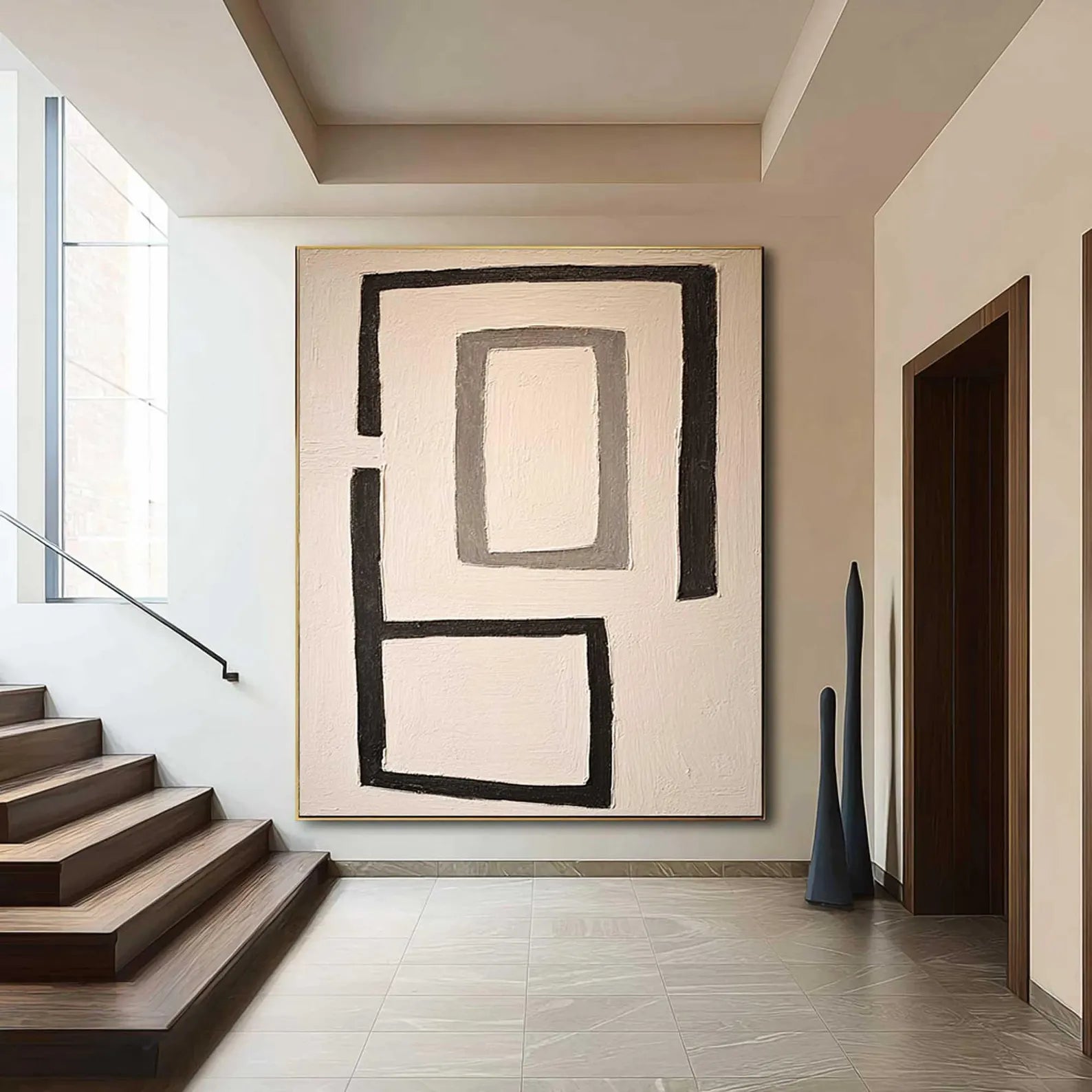 Geometric Block Art | Minimalist Sophistication