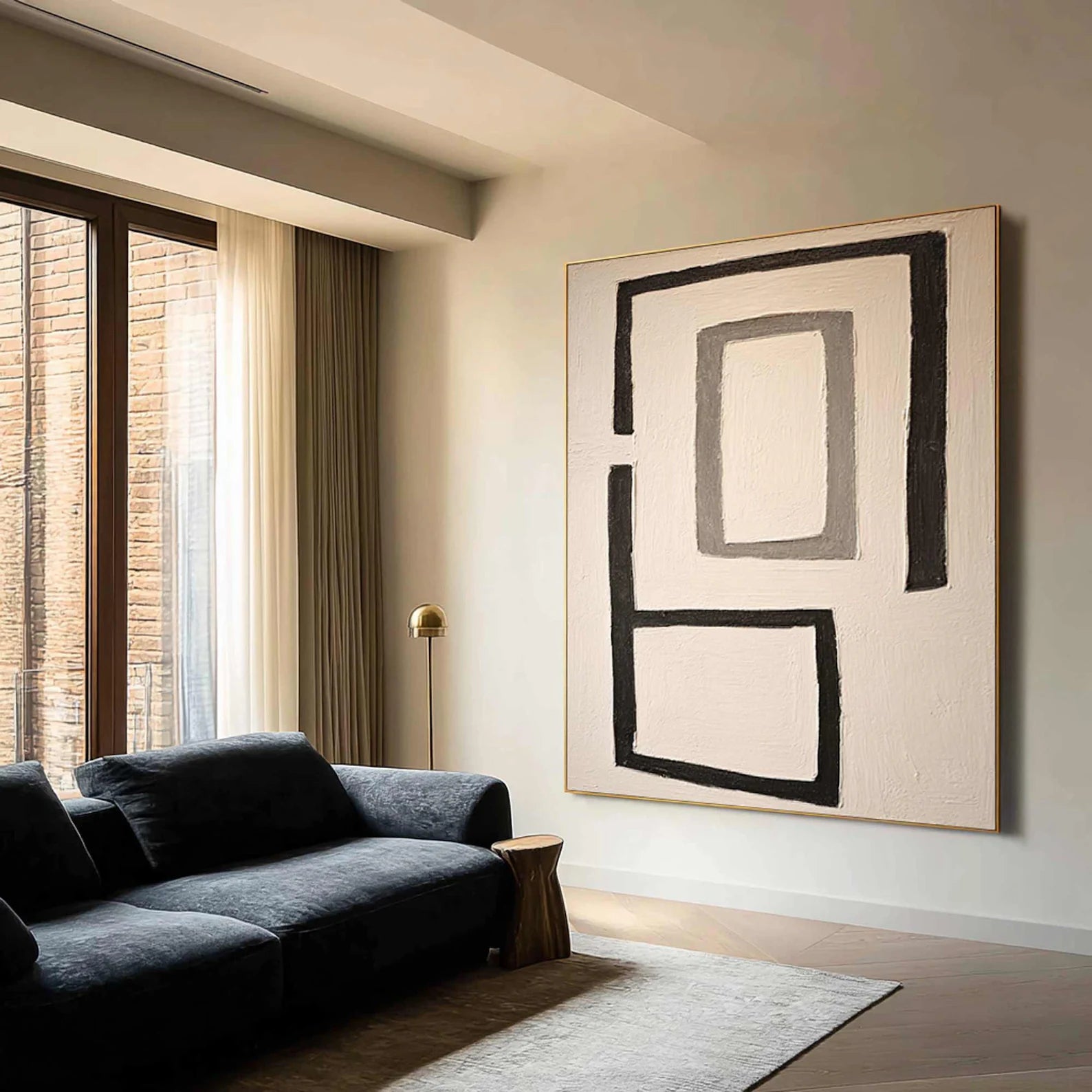 Geometric Block Art | Minimalist Sophistication