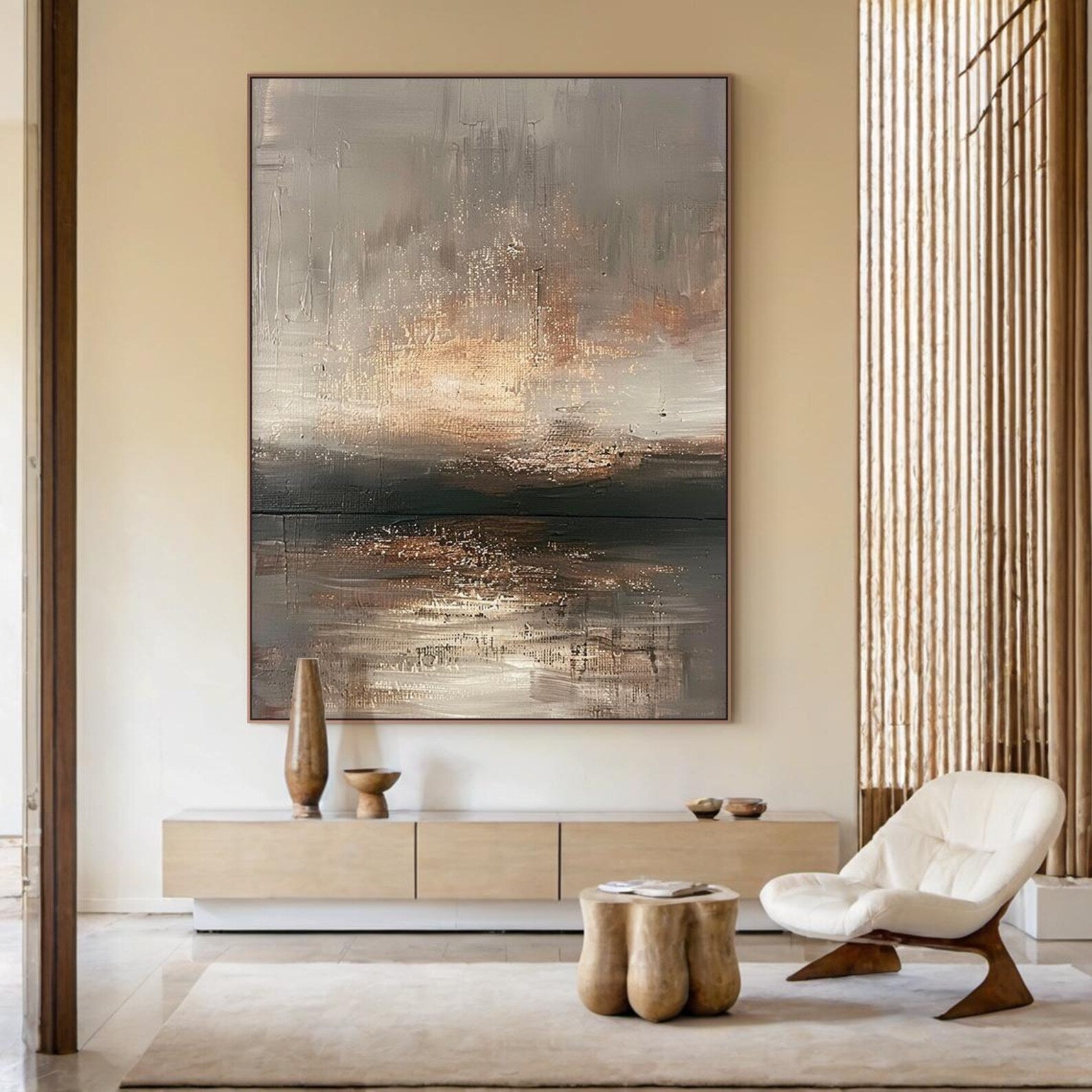 Textured Neutral Radiance | Gold Haze