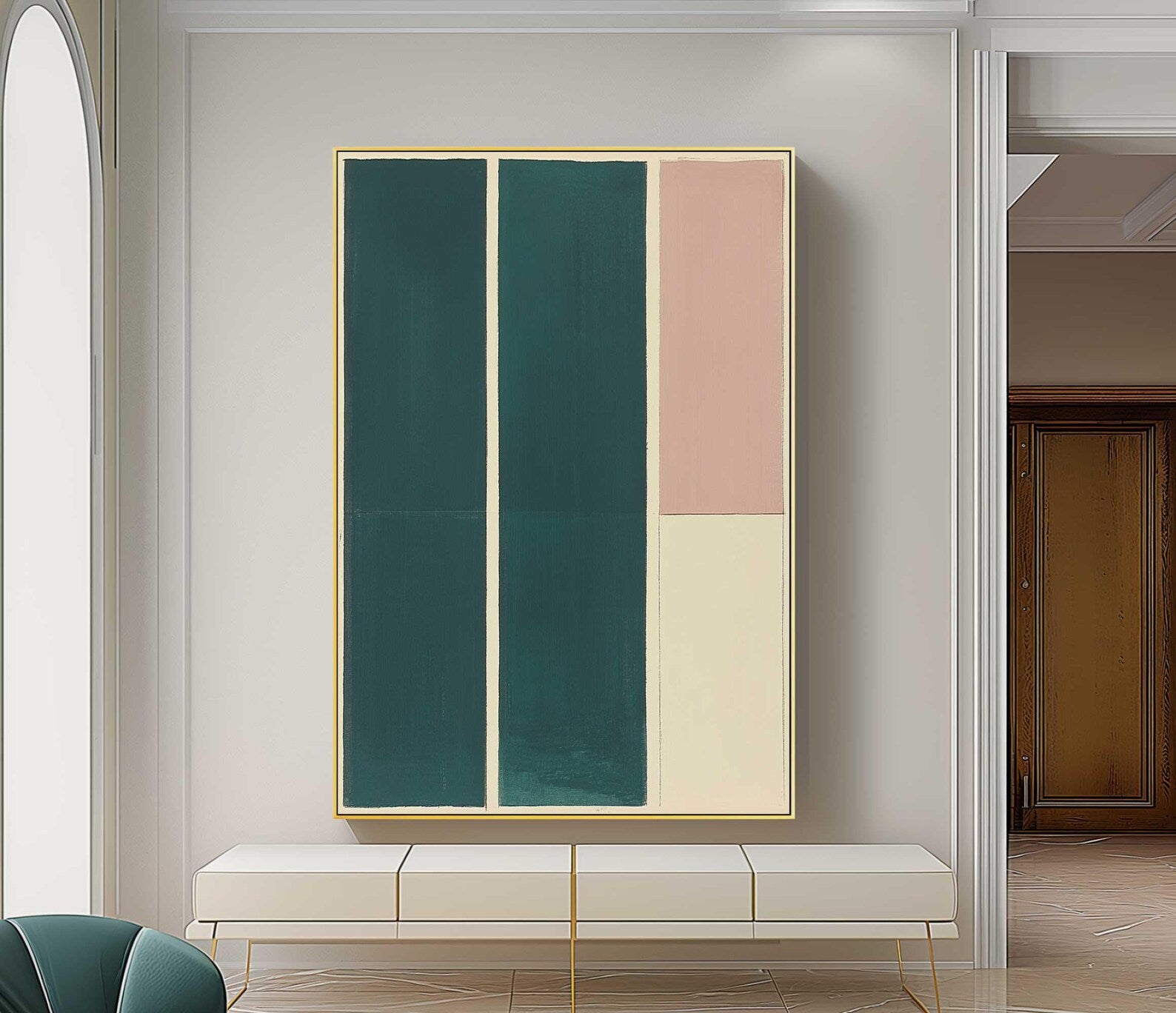 Textured Color Block Abstract | Modern Luxe