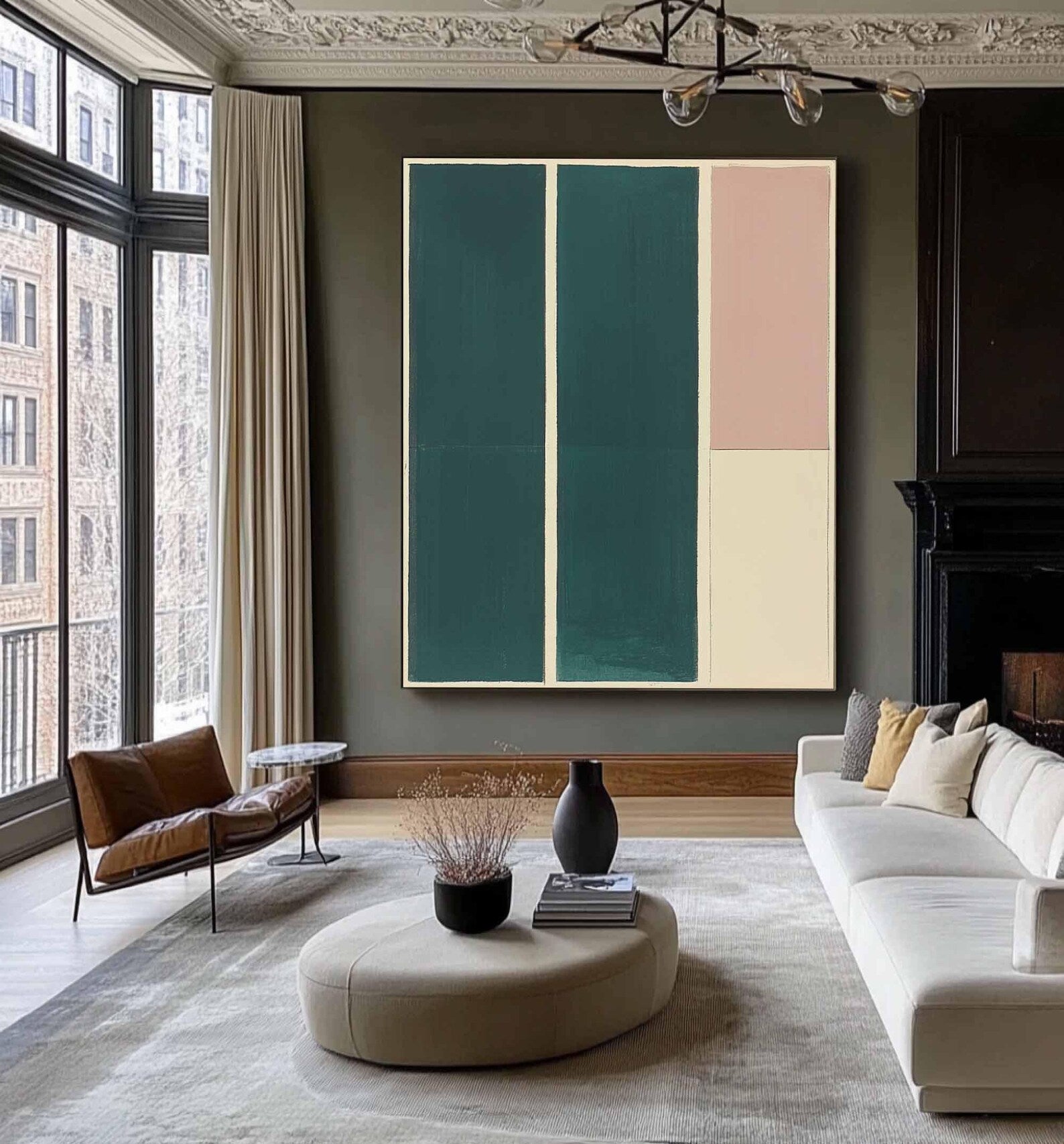 Textured Color Block Abstract | Modern Luxe
